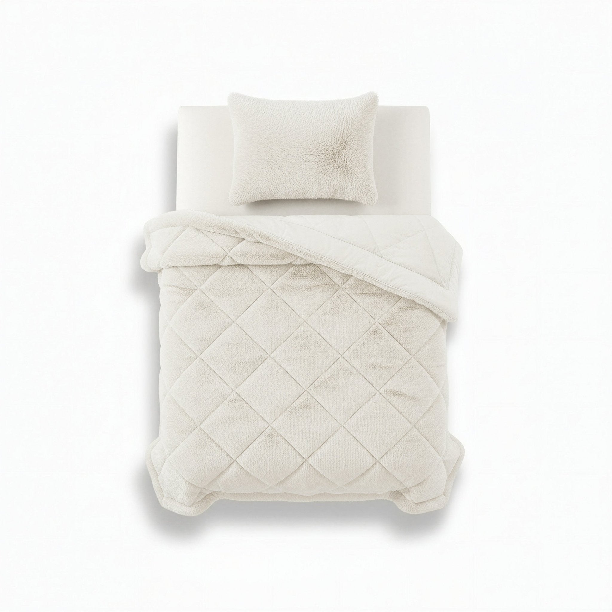 Sleeptime Dekbed en Overtrek in 1 - Fluffy Teddy - Beige - Dromen & Wonen