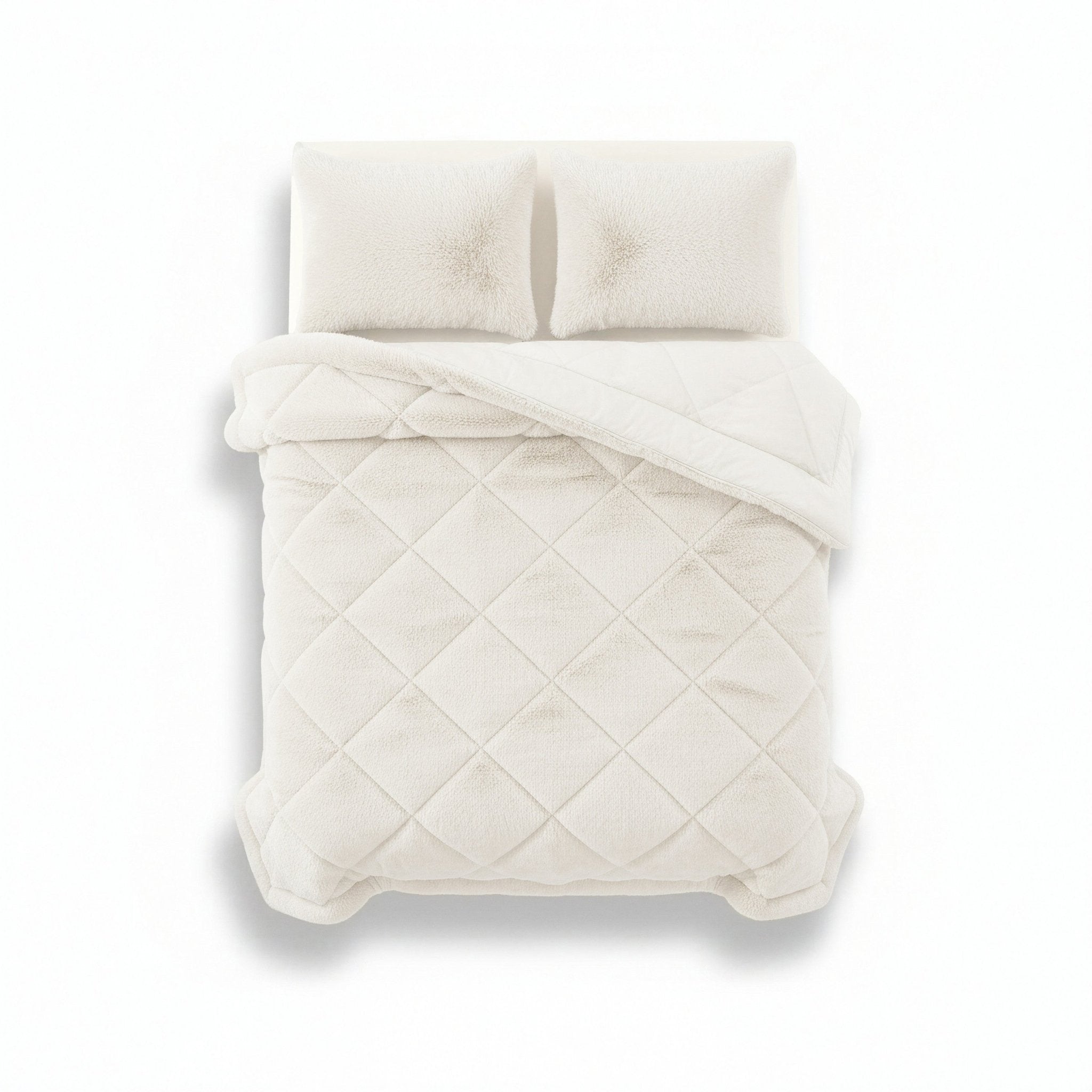 Sleeptime Dekbed en Overtrek in 1 - Fluffy Teddy - Beige - Dromen & Wonen