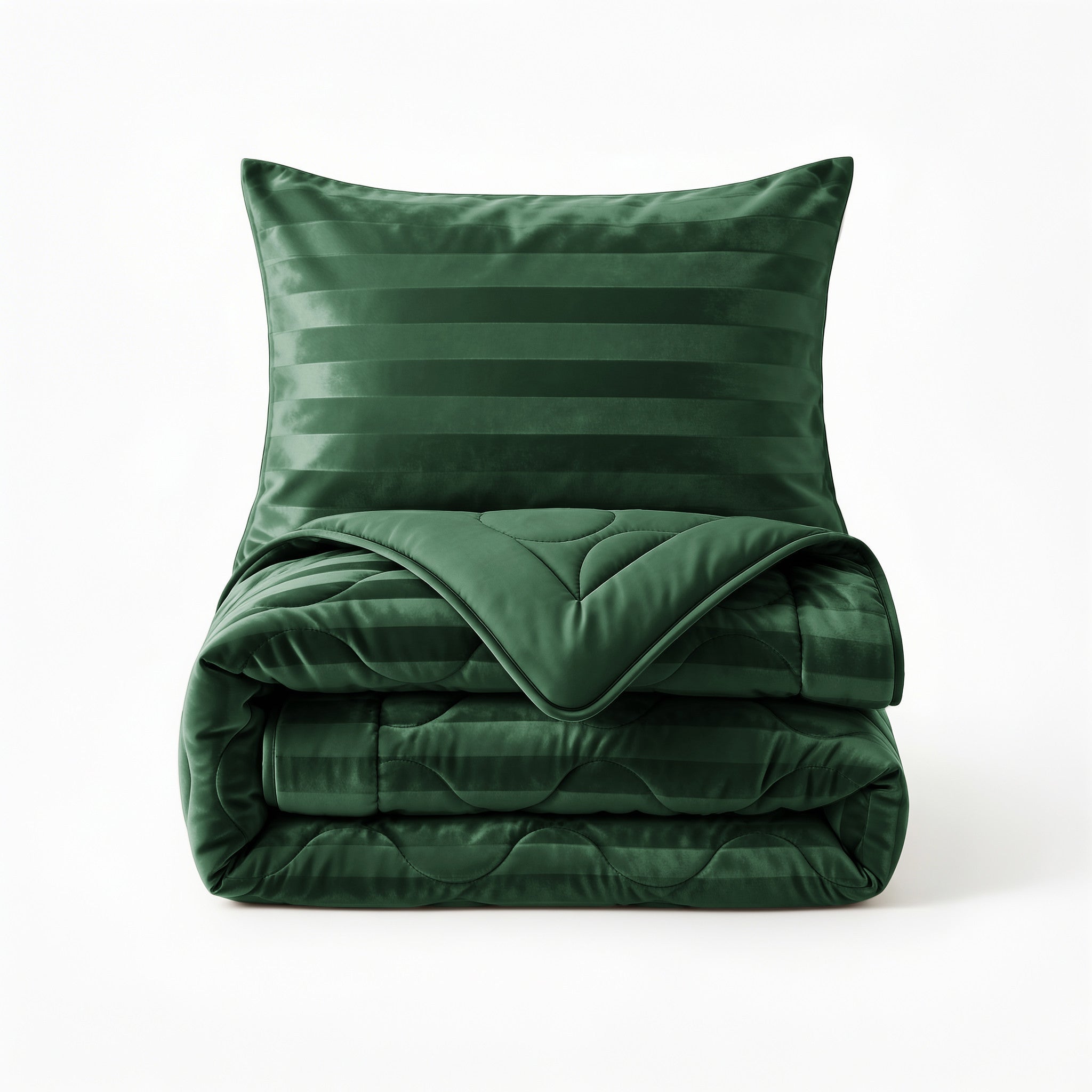 Sleeptime Dekbed en Overtrek in 1 - Hotel Velvet - Donker Groen - Dromen & Wonen