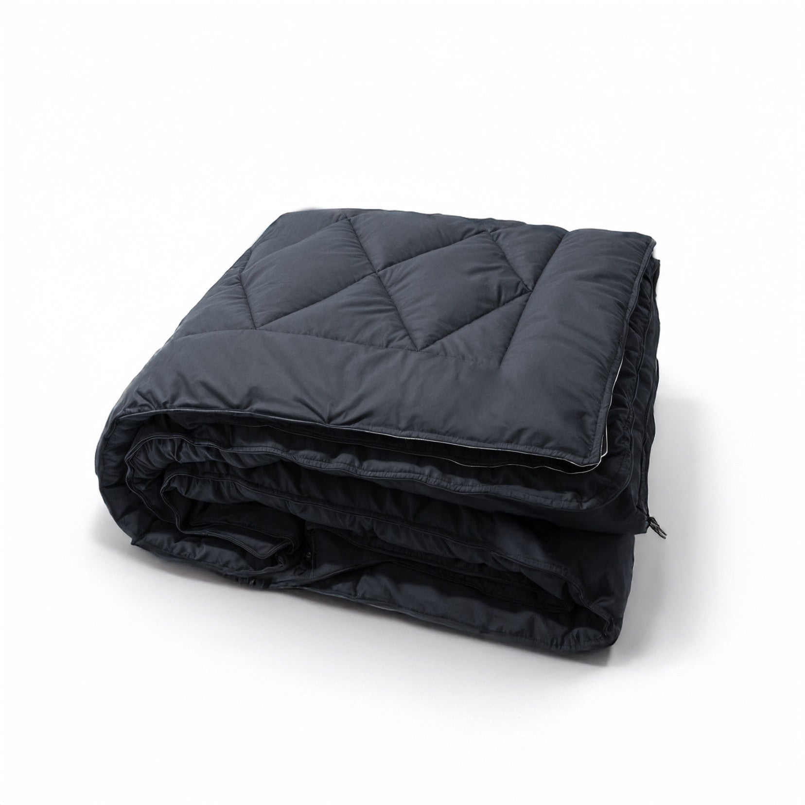Sleeptime Dekbed en Overtrek in 1 - Partnerdekbed - Ritsbaar - 4 Seizoen - Zwart - Dromen & Wonen