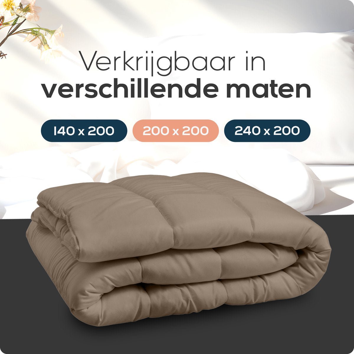 Sleeptime Dekbed en Overtrek in 1 - Taupe - Dromen & Wonen