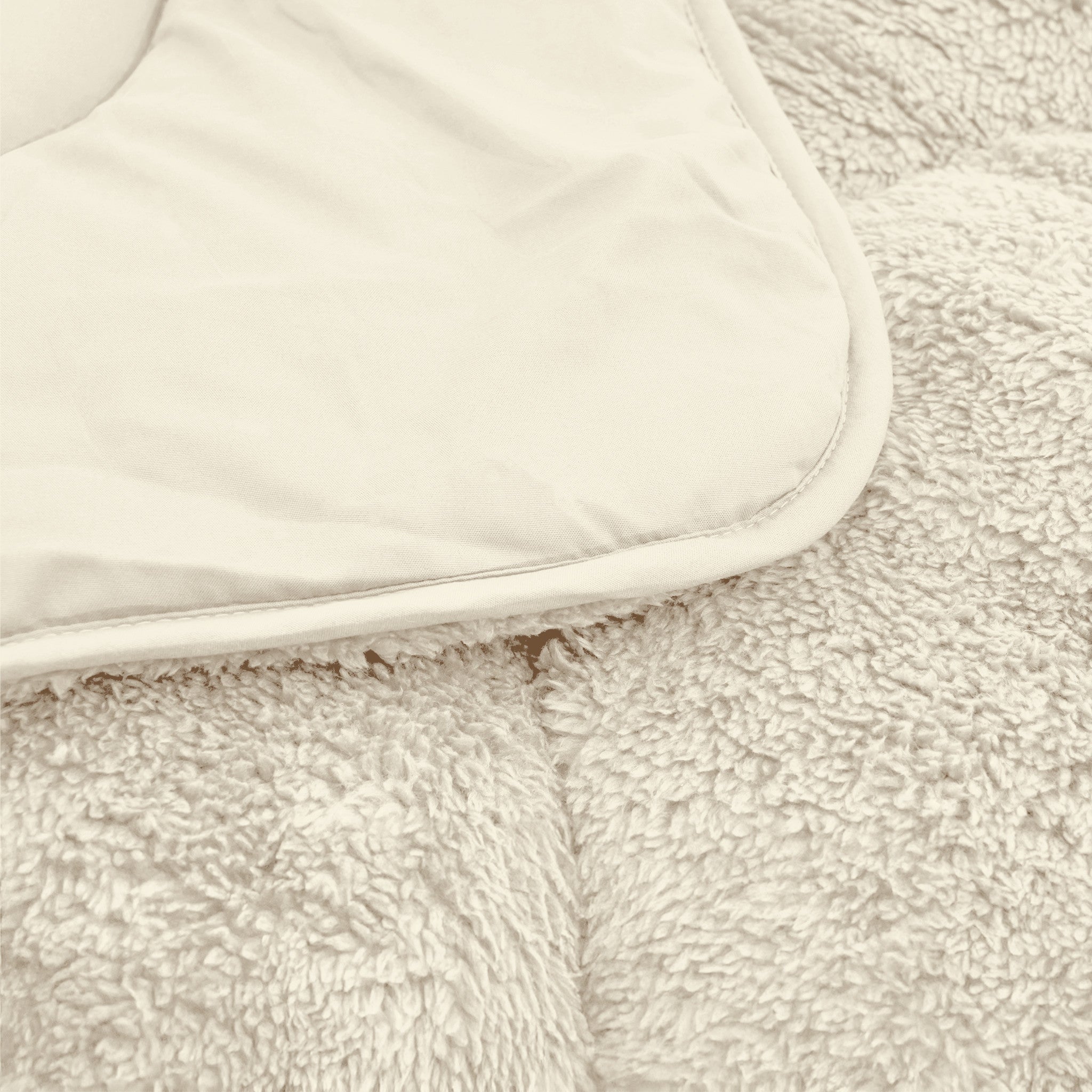 Sleeptime Dekbed en Overtrek in 1 - Teddy - Beige - Dromen & Wonen
