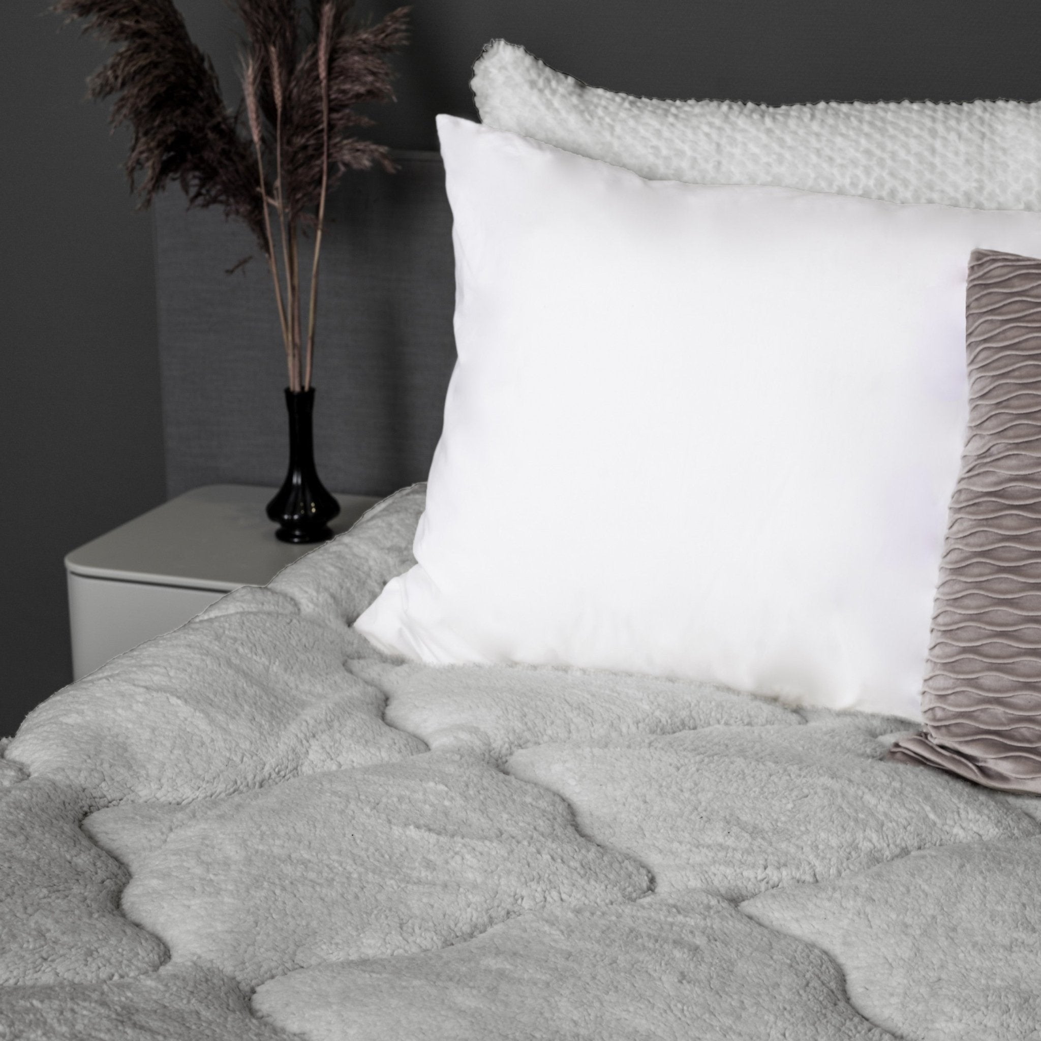 Sleeptime Dekbed en Overtrek in 1 - Teddy - Grijs - Dromen & Wonen