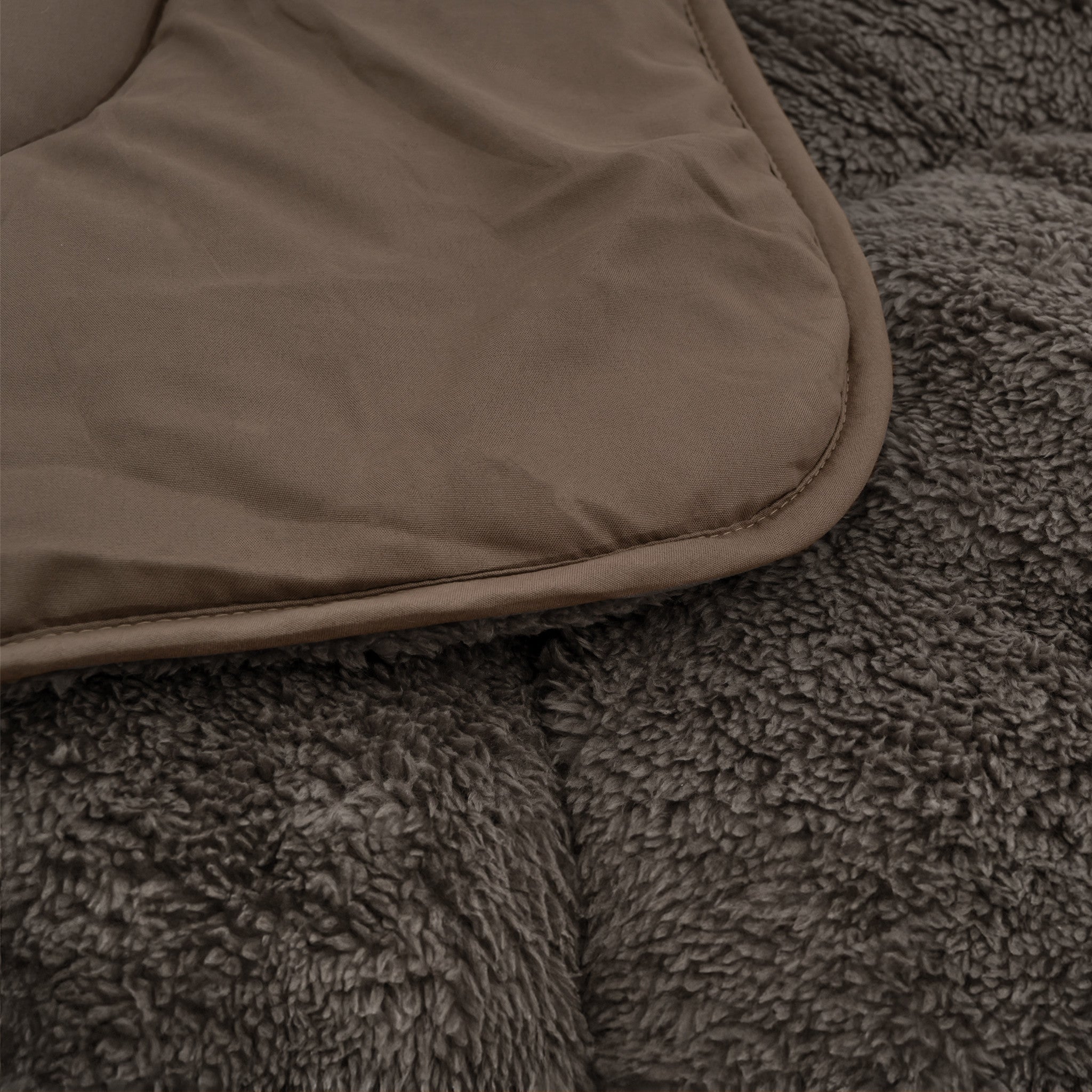 Sleeptime Dekbed en Overtrek in 1 - Teddy - Taupe - Dromen & Wonen