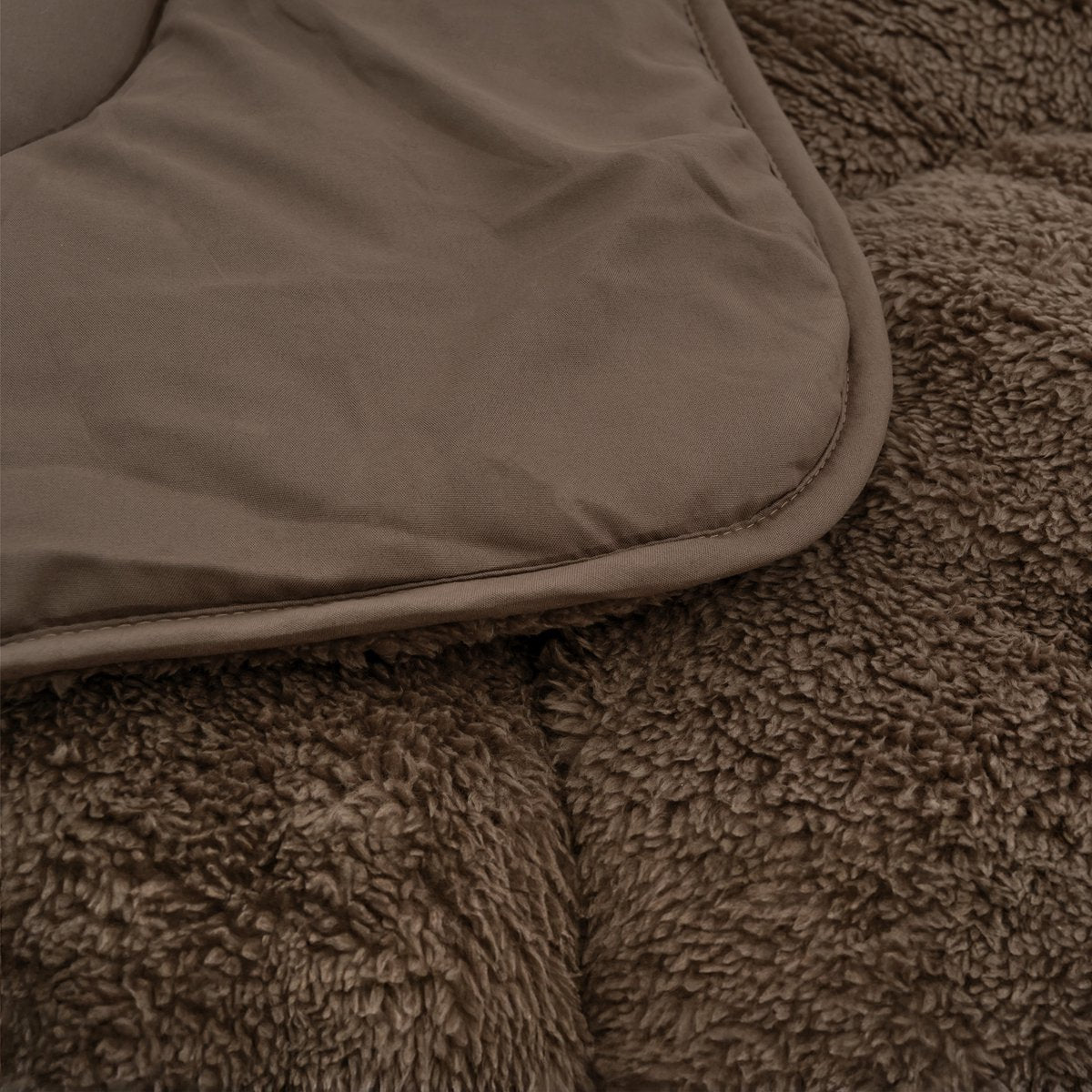 Sleeptime Dekbed en Overtrek in 1 - Teddy - Taupe/Bruin - Dromen & Wonen