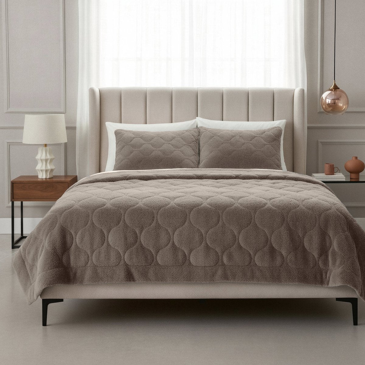 Sleeptime Dekbed En Overtrek In 1 Teddy Taupe Grijs sleeptime-dekbed-en-overtrek-in-1-teddy-taupe-grijs