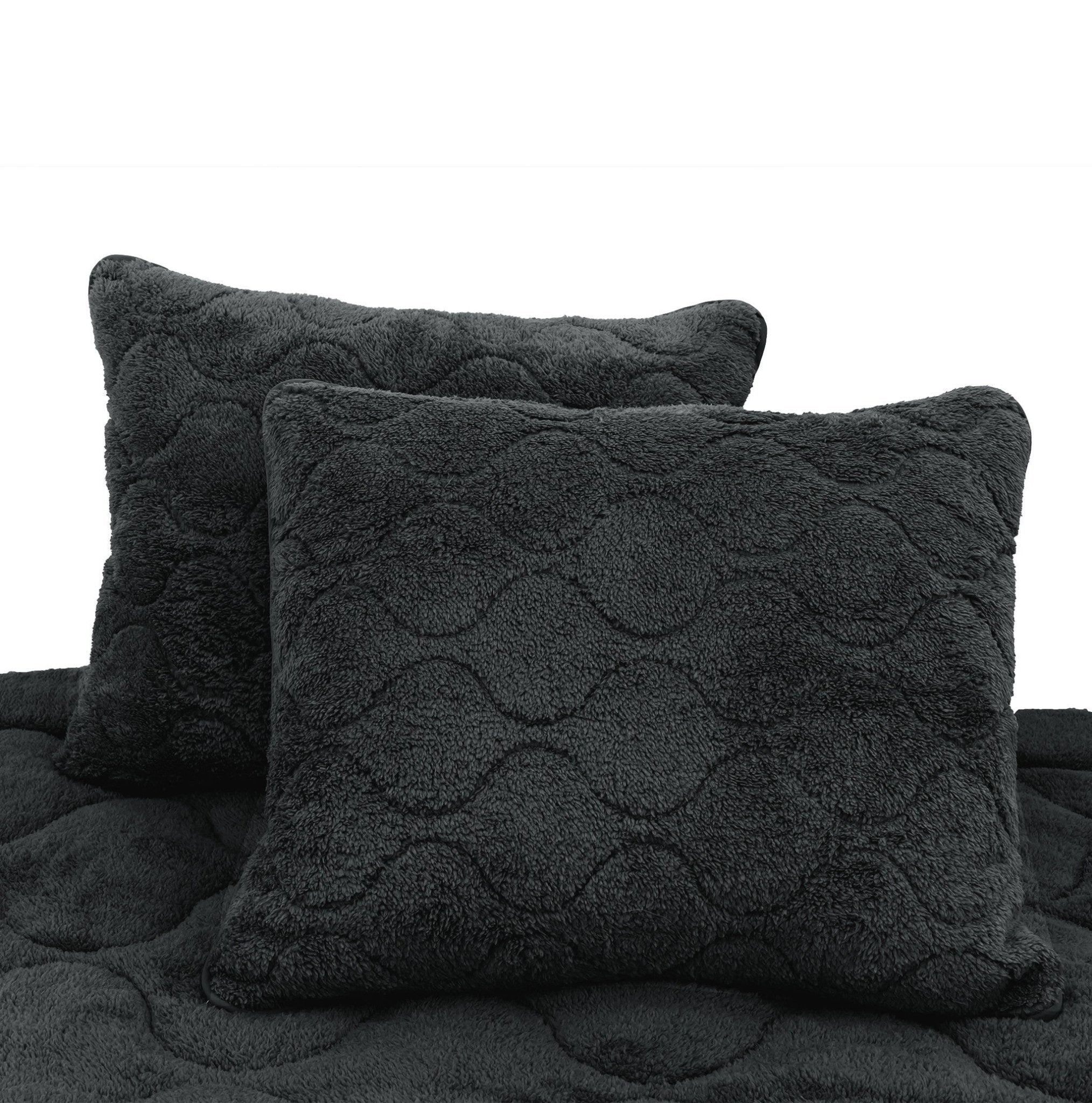 Sleeptime Dekbed en Overtrek in 1 - Teddy - Zwart - Dromen & Wonen