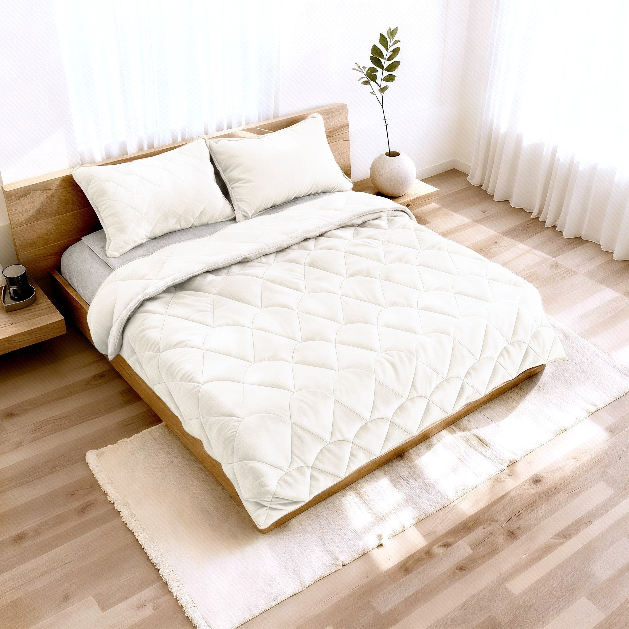Sleeptime Dekbed en Overtrek in 1 - Velvet - Beige - Dromen & Wonen