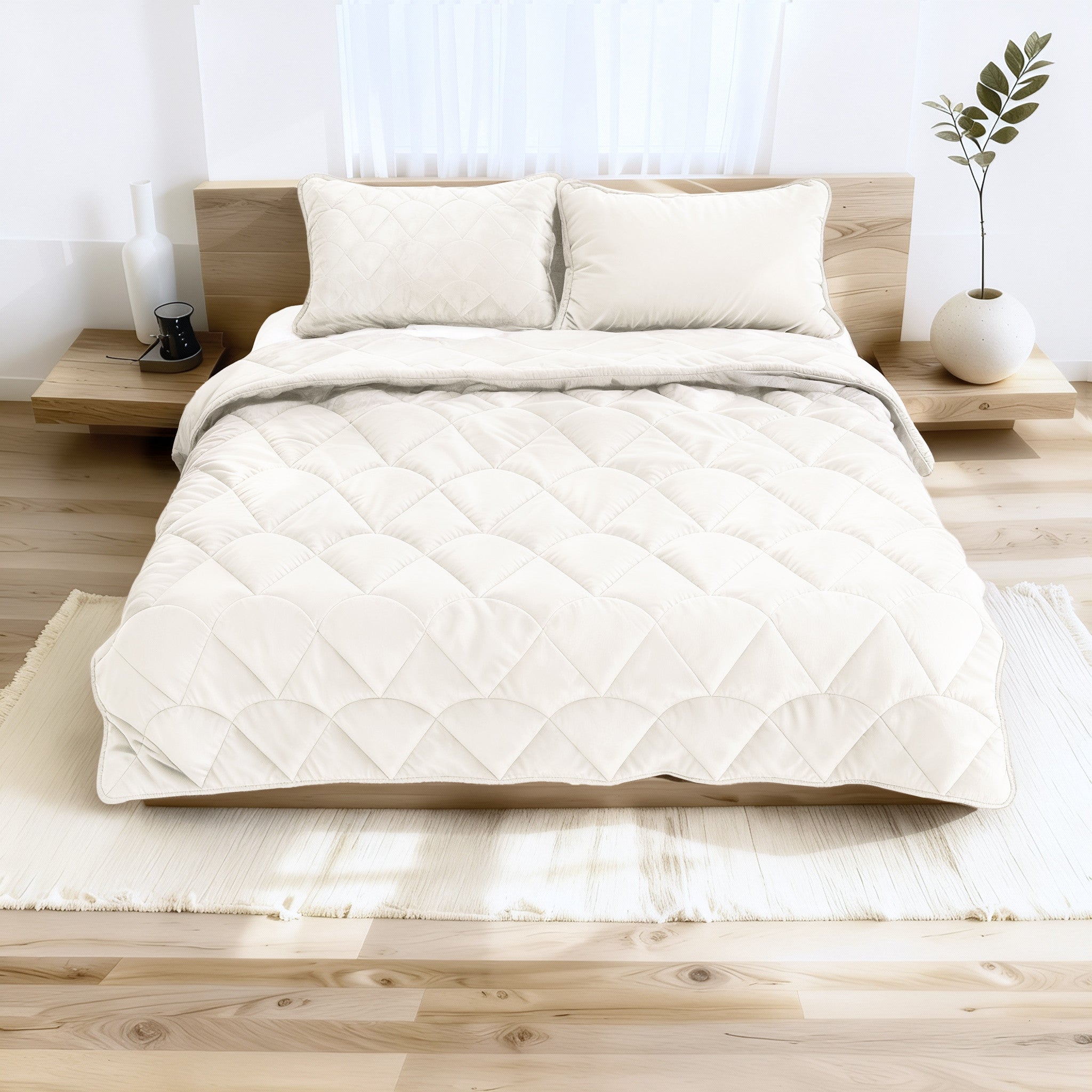 Sleeptime Dekbed en Overtrek in 1 - Velvet - Beige - Dromen & Wonen