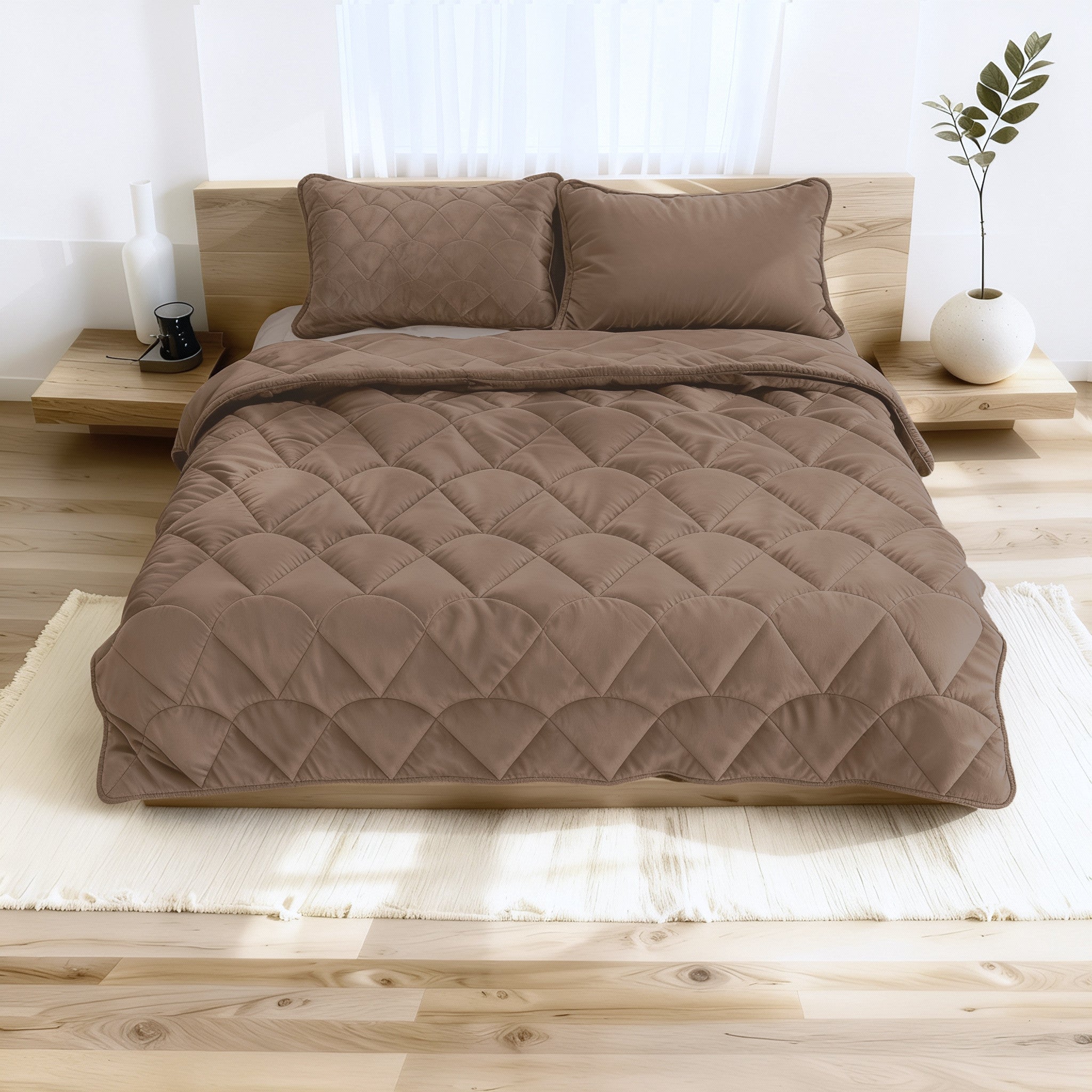 Sleeptime Dekbed en Overtrek in 1 - Velvet - Bruin - Dromen & Wonen