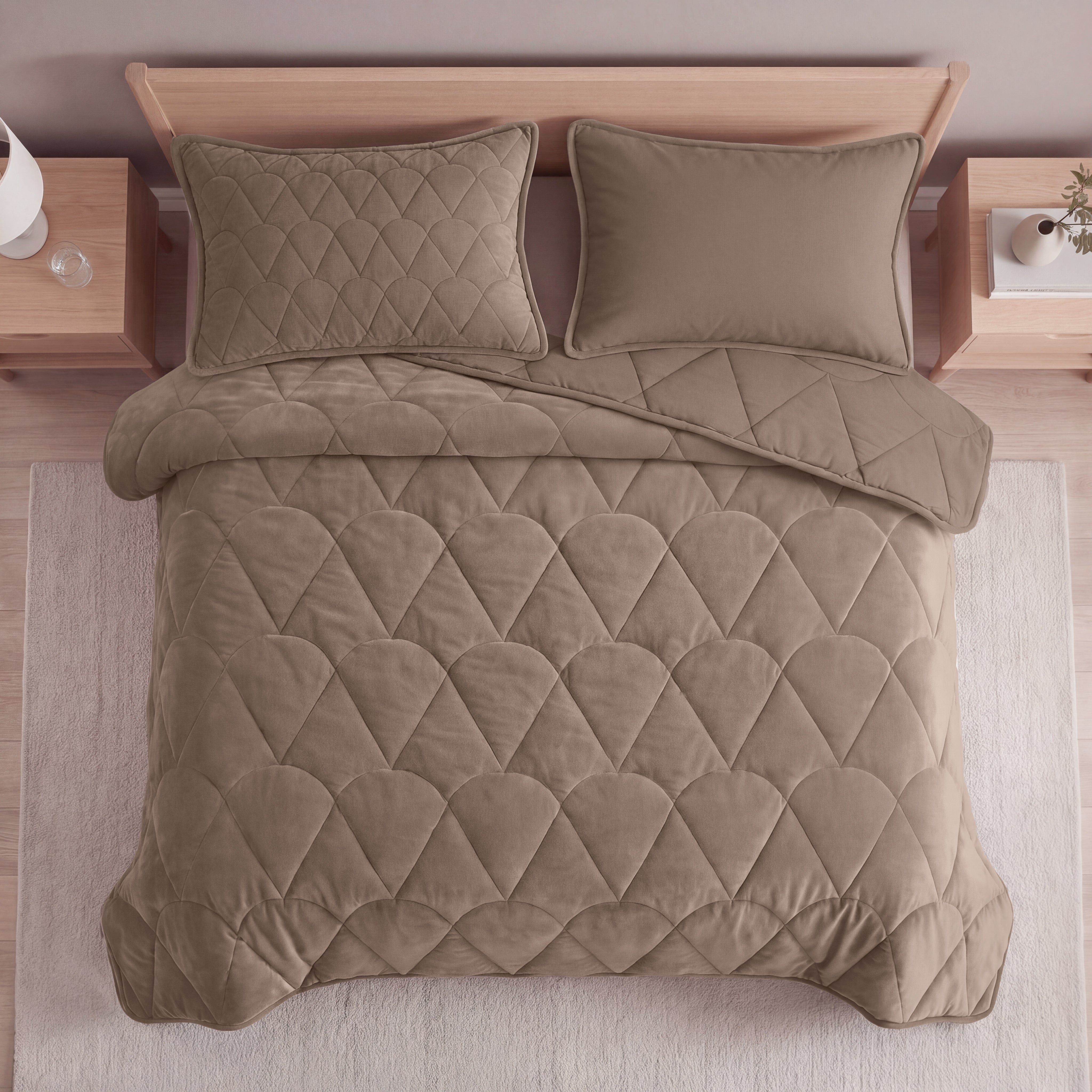 Sleeptime Dekbed en Overtrek in 1 - Velvet - Bruin - Dromen & Wonen