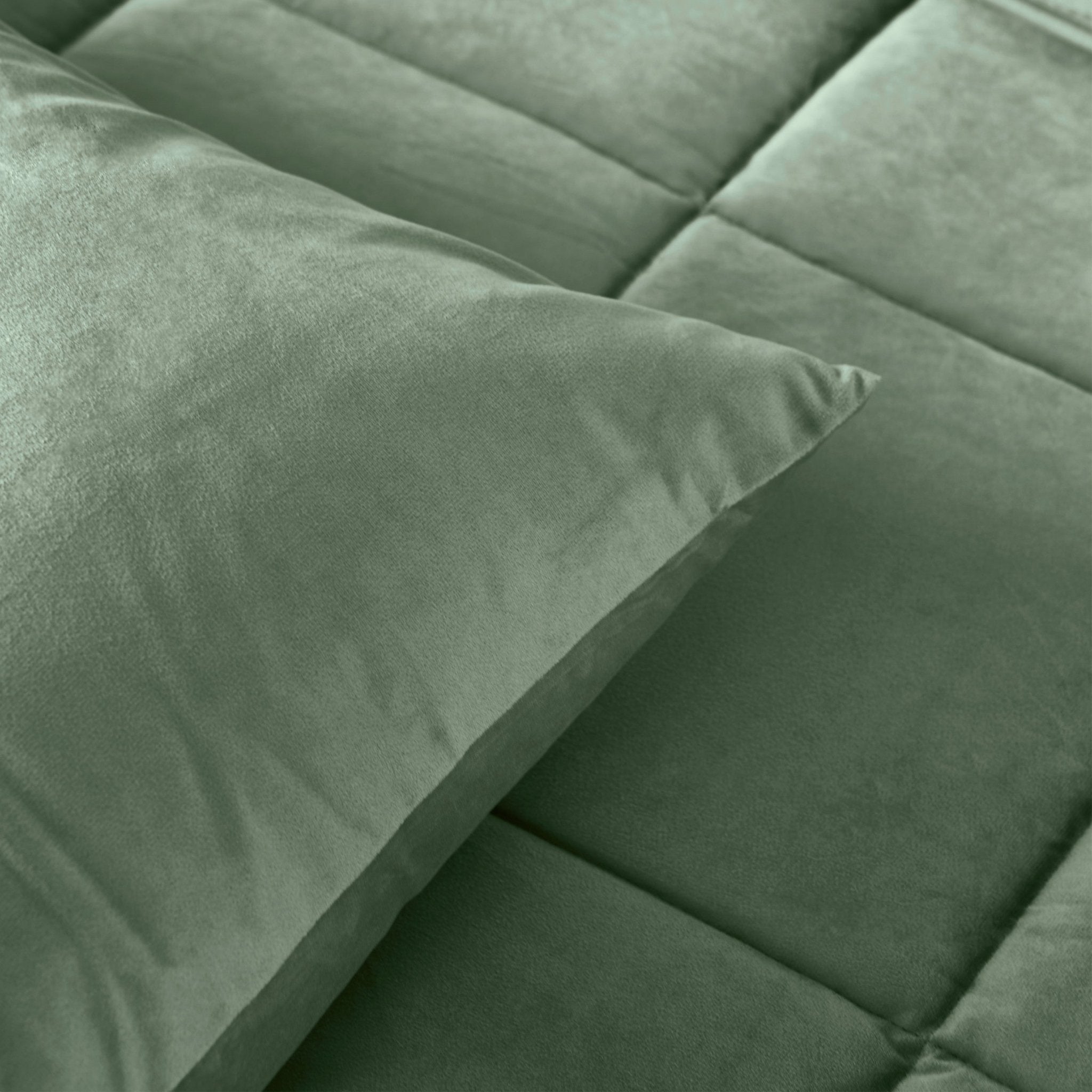Sleeptime Dekbed en Overtrek in 1 - Velvet - Groen - Dromen & Wonen