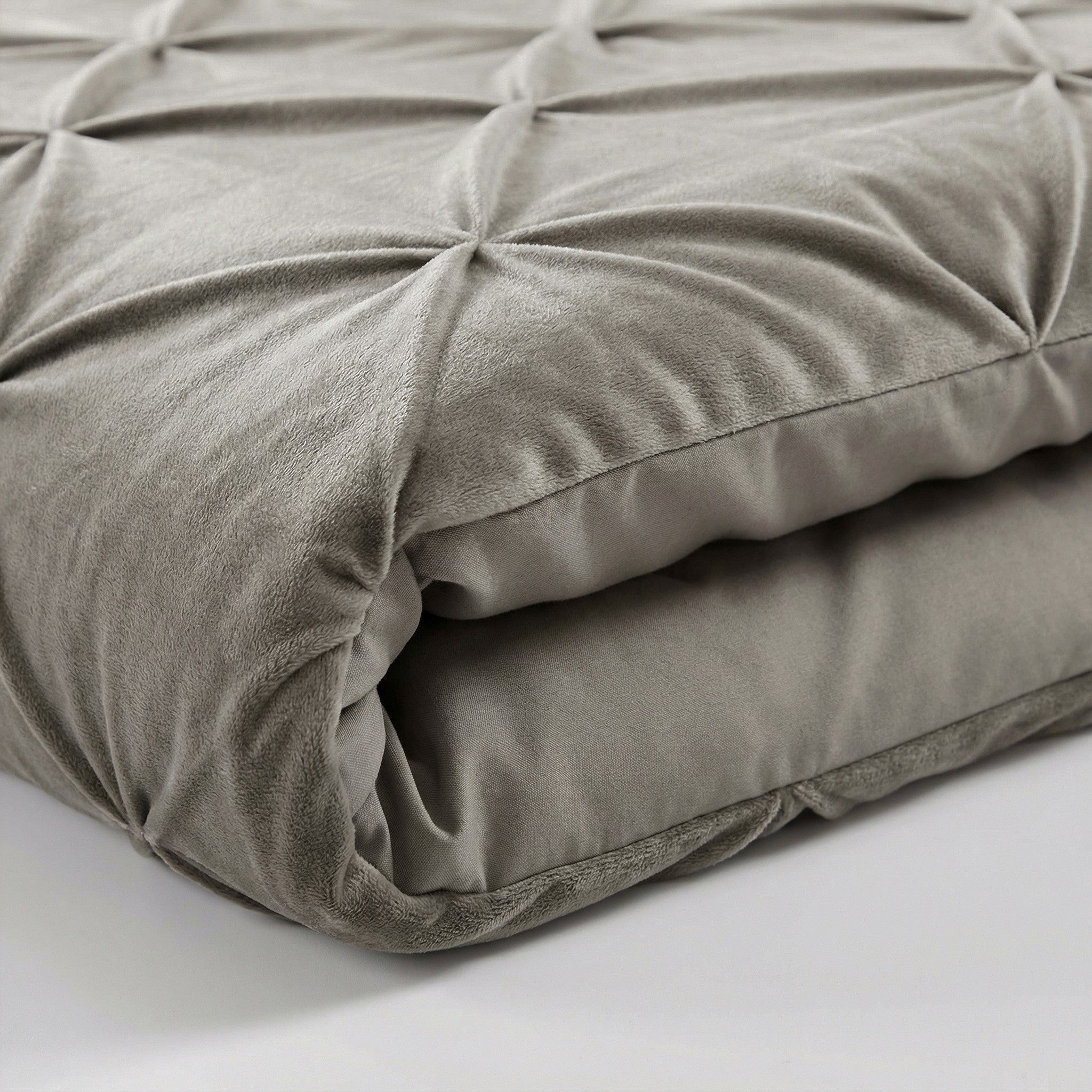 Sleeptime Dekbed en Overtrek in 1 – Velvet Pintuck – Zand - Dromen & Wonen