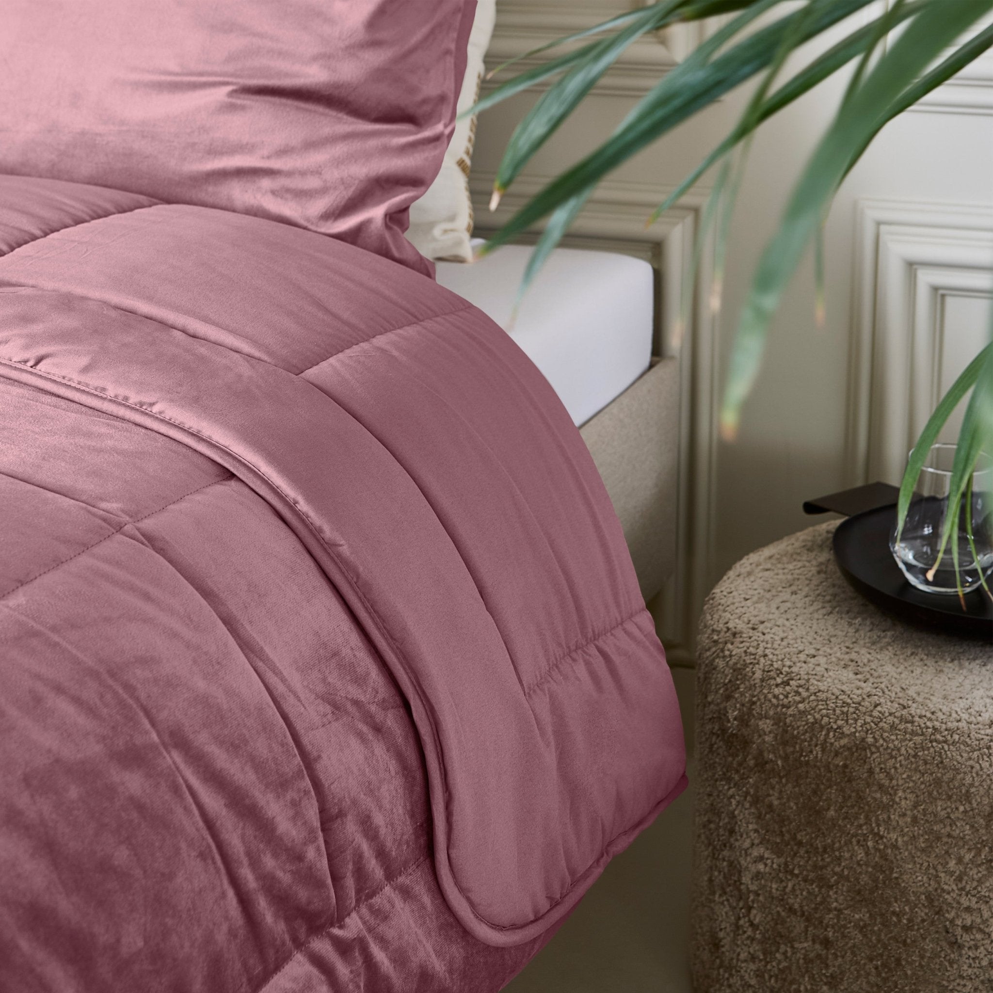 Sleeptime Dekbed en Overtrek in 1 - Velvet - Roze - Dromen & Wonen