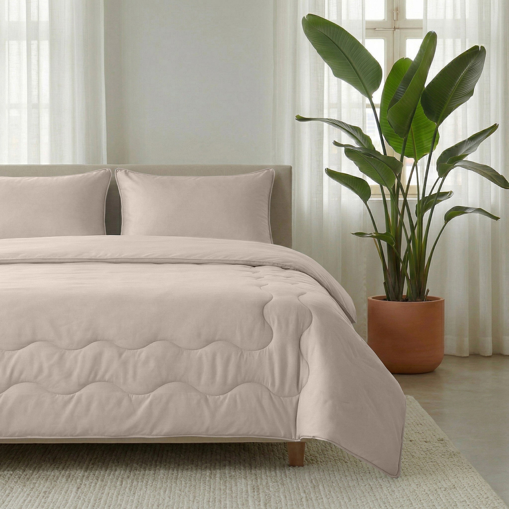 Sleeptime Dekbed en Overtrek in 1 - Verkoelend - Taupe - Dromen & Wonen