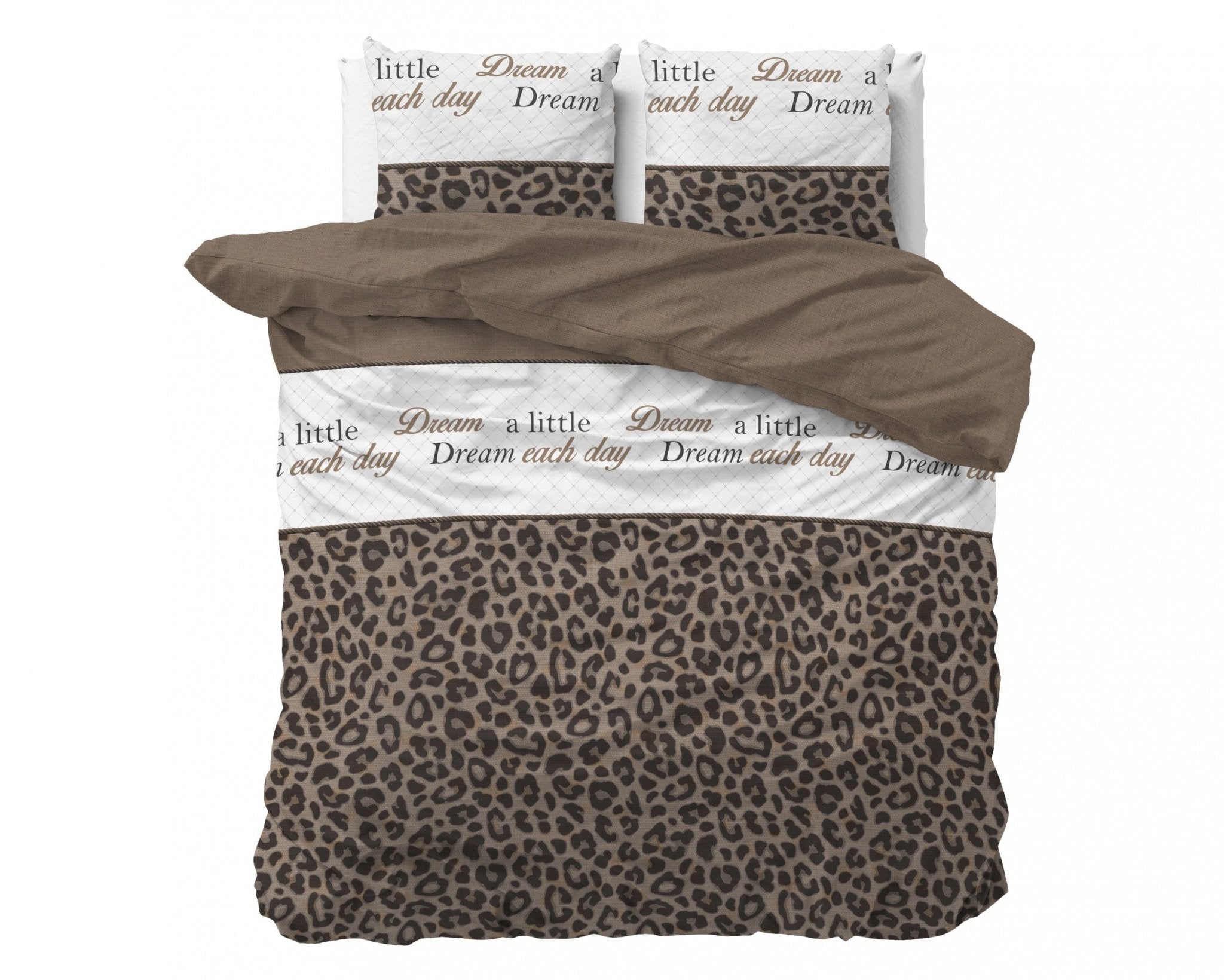 Sleeptime Dream and Sleep Taupe Dekbedovertrek - Dromen & Wonen