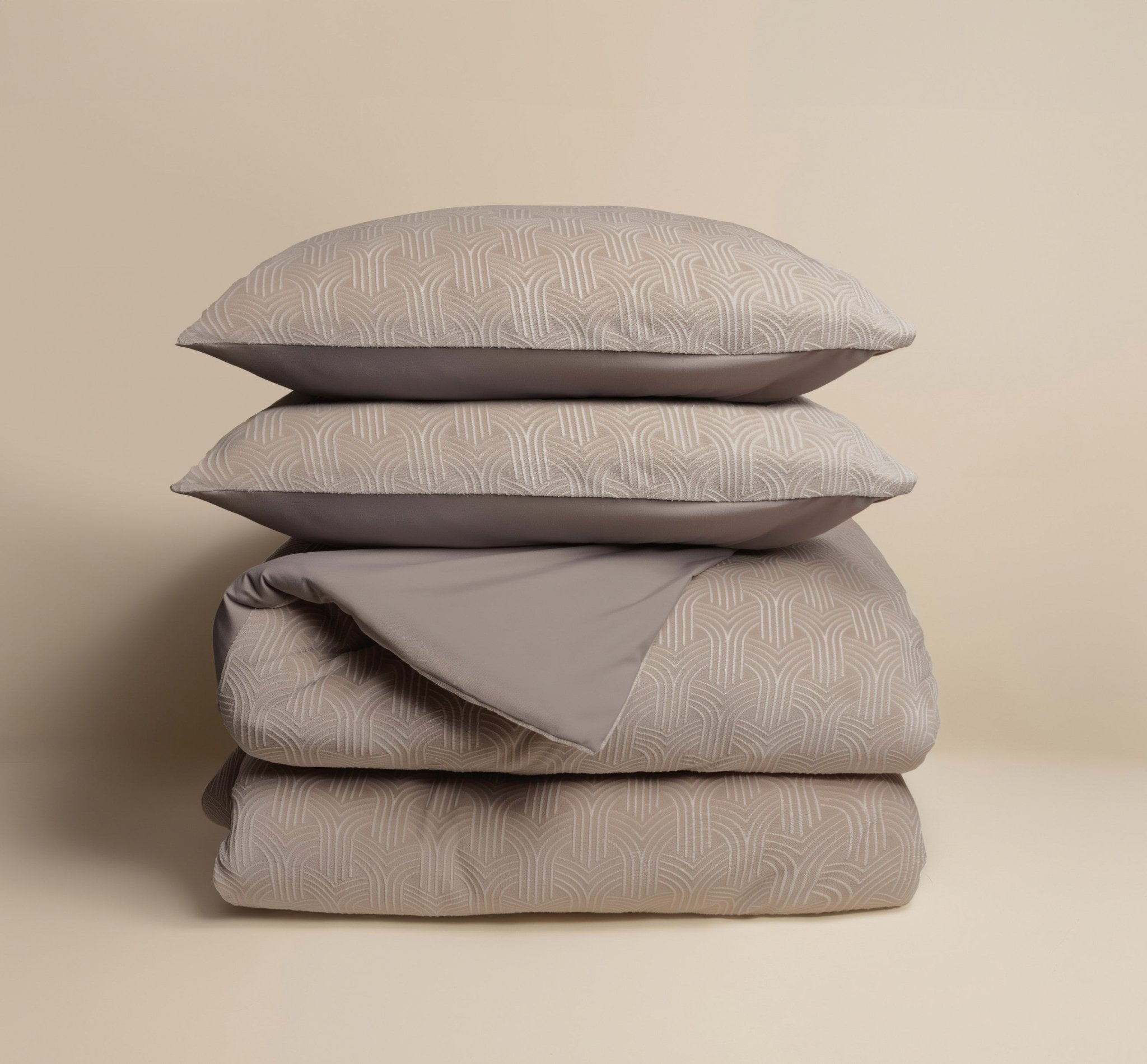 Sleeptime Flanel Art Taupe Dekbedovertrek - Dromen & Wonen