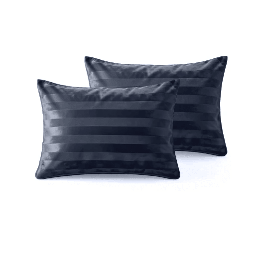 Sleeptime Hotel Velvet Kussenslopen Navy Blauw 60x70 cm - 2 Pack Luxe Velvet - Dromen & Wonen