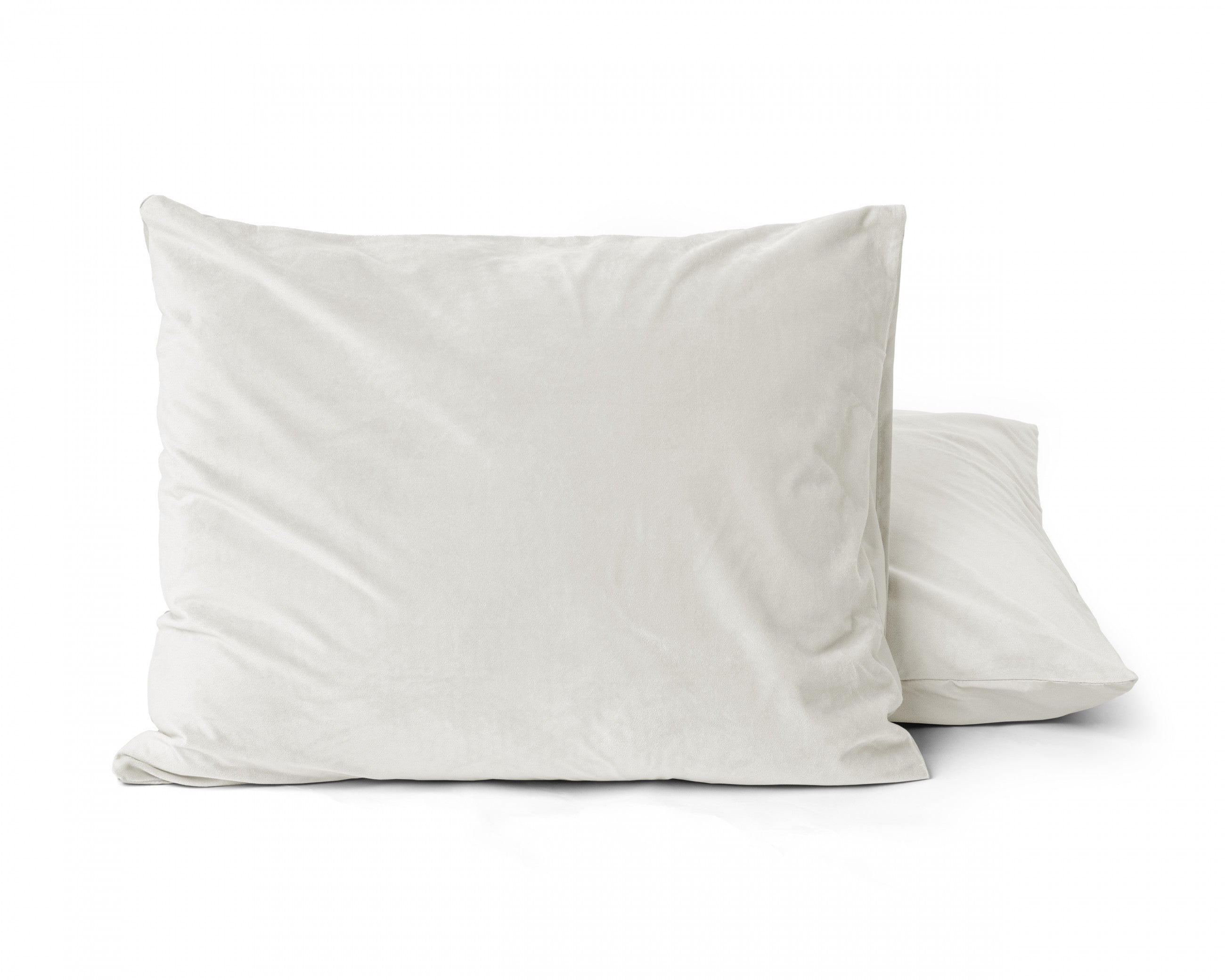 Sleeptime Kussensloop - 2 Stuks - Velvet - Creme - 60x70 - Dromen & Wonen