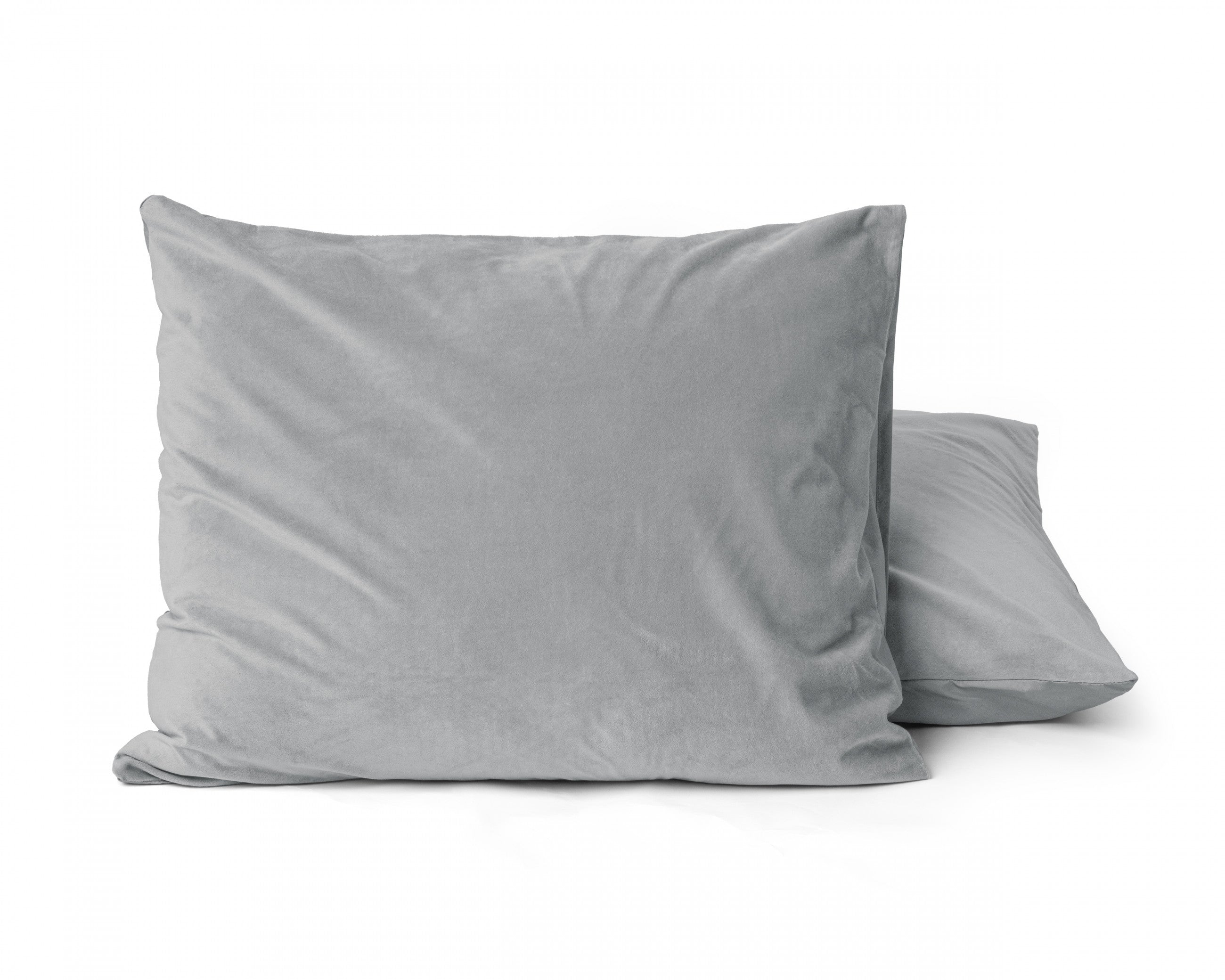 Sleeptime Kussensloop - 2 Stuks - Velvet - Grijs - 60x70 - Dromen & Wonen