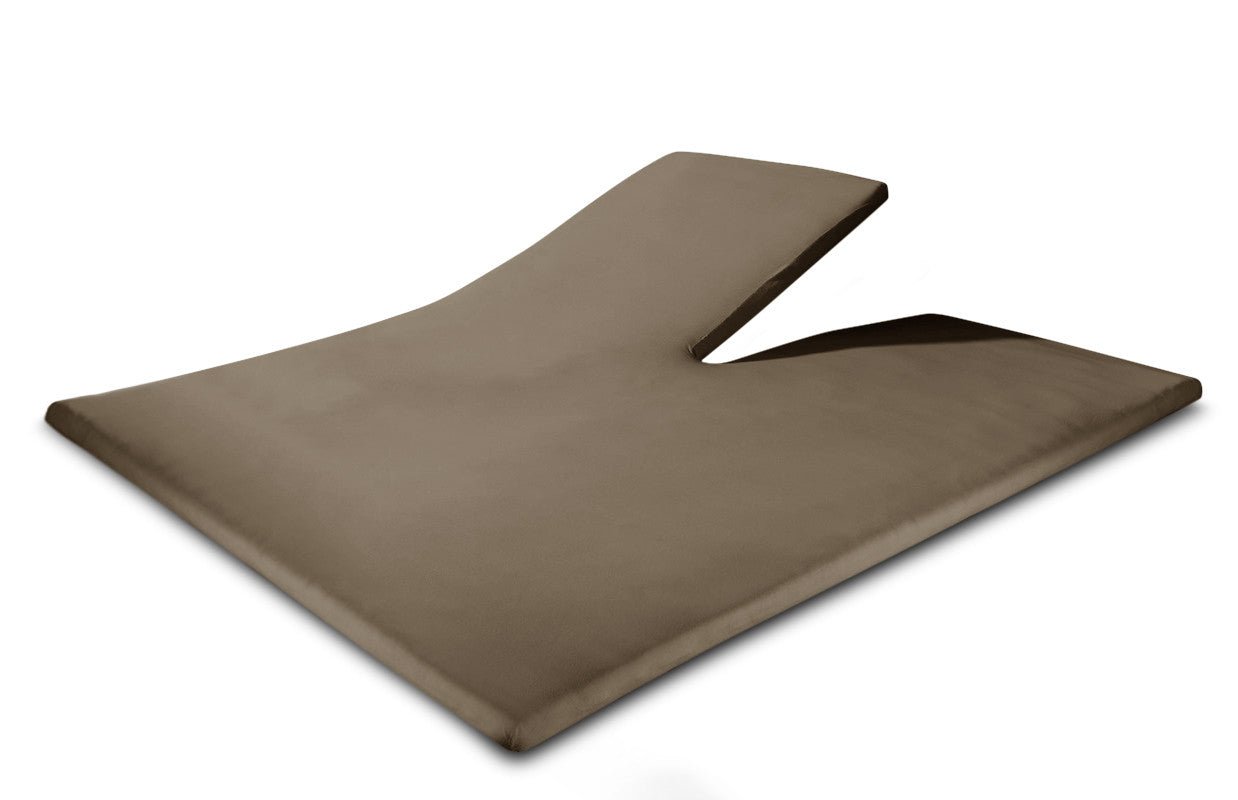 Splittopper Jersey Hoeslaken Taupe - Dromen & Wonen