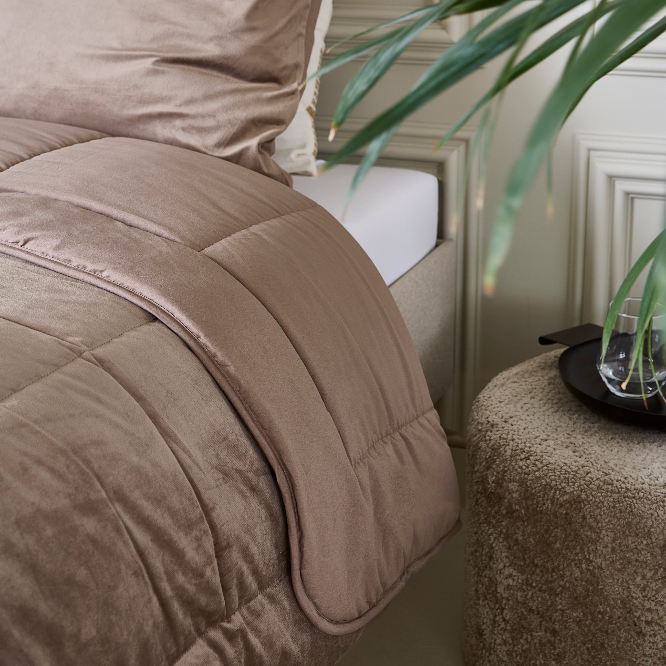 Sleeptime Dekbed en Overtrek in 1 - Velvet - Taupe