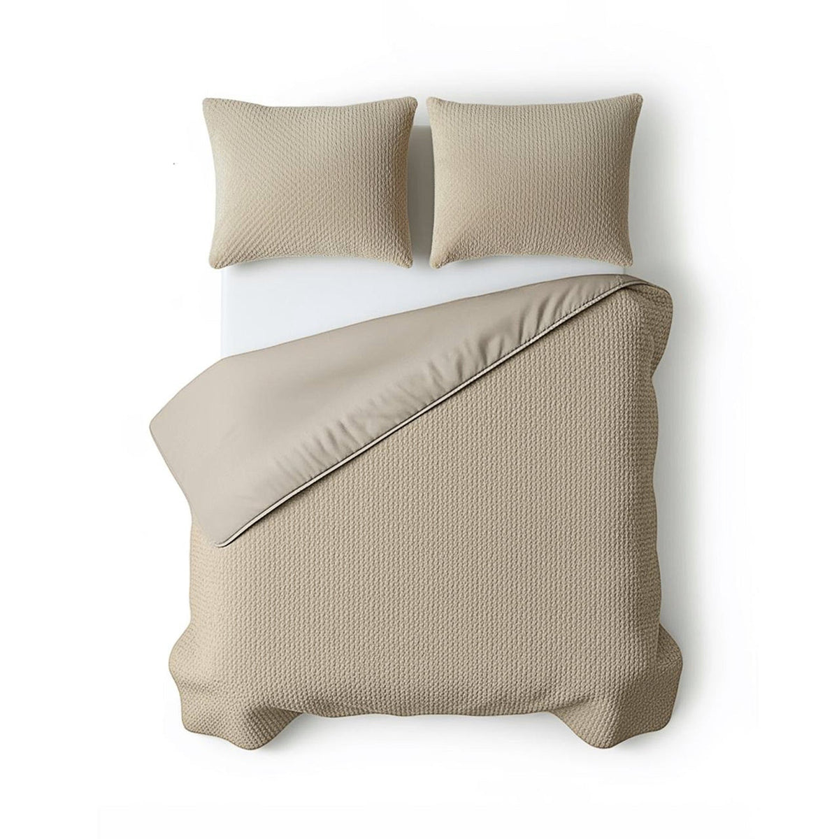 Teddy Dekbedovertrek Taupe – Fur Teddy – Warm & Zacht met Kussenslopen – Sleeptime - Dromen & Wonen