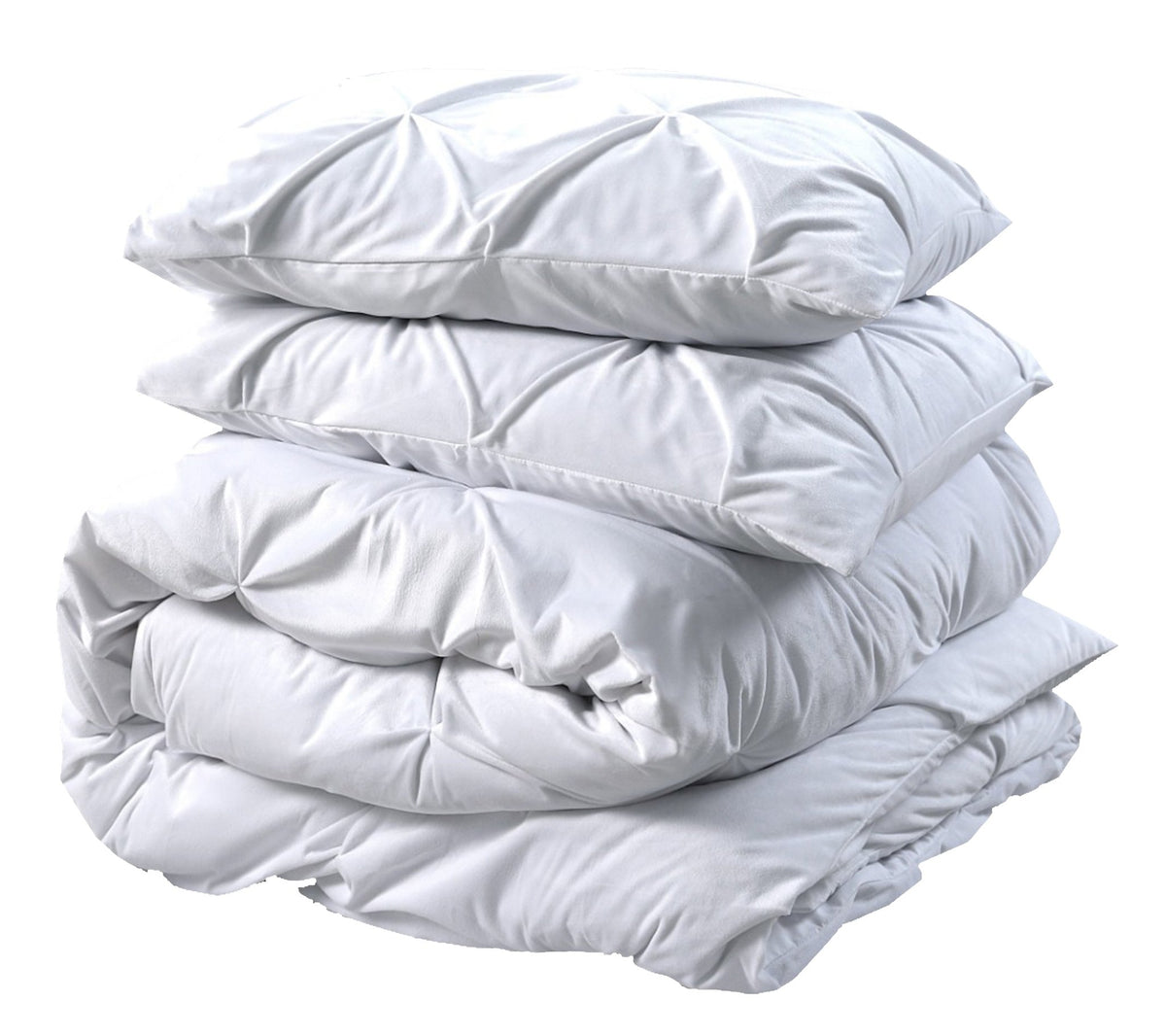 Velvet Dekbedovertrek Wit – Pintuck – Fluweelzacht met Kussenslopen – Sleeptime - Dromen & Wonen