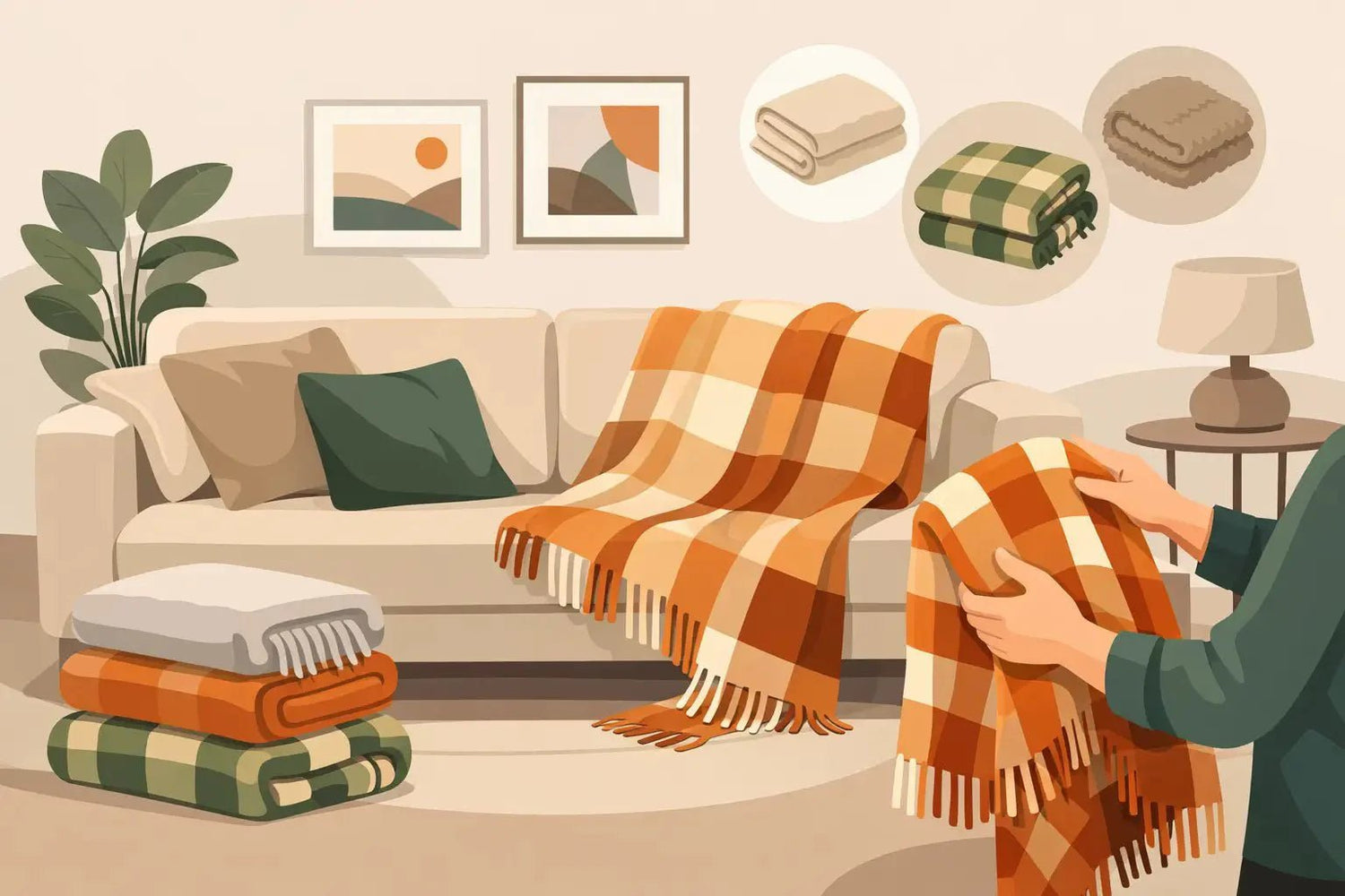 Warm plaid voor bank kiezen zonder miskoop - Dromen & Wonen