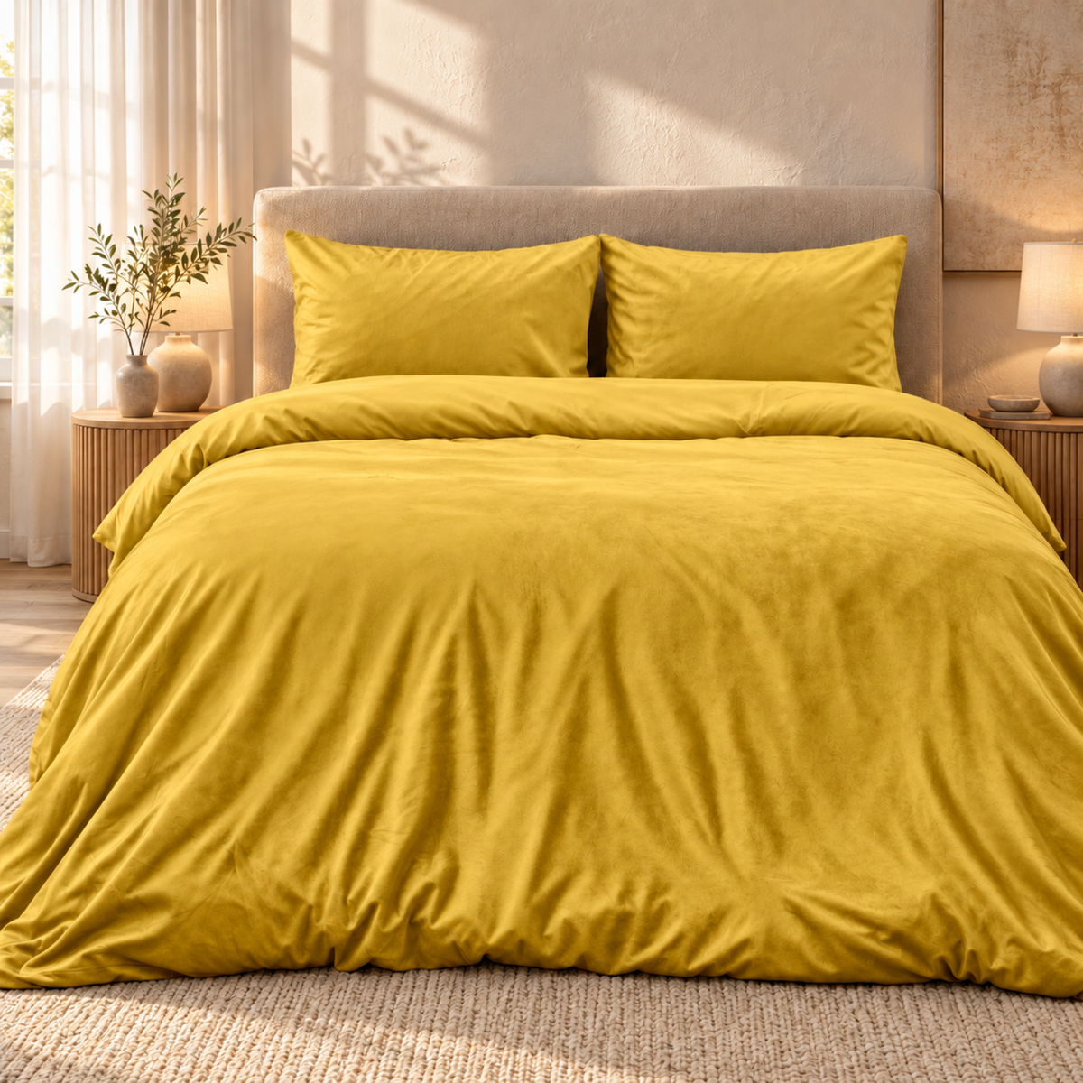 Dekbedovertrek Velvet – Luxe Fluweelzacht – Goud – Sleeptime
