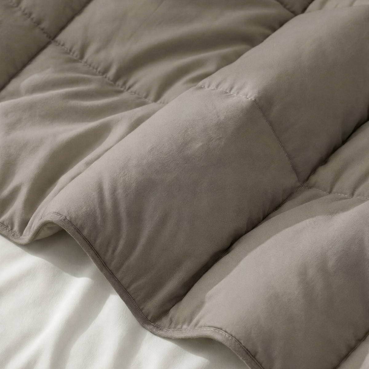 Primaviera Deluxe Dekbed en Overtrek in 1 – Perkal Hotel – Taupe