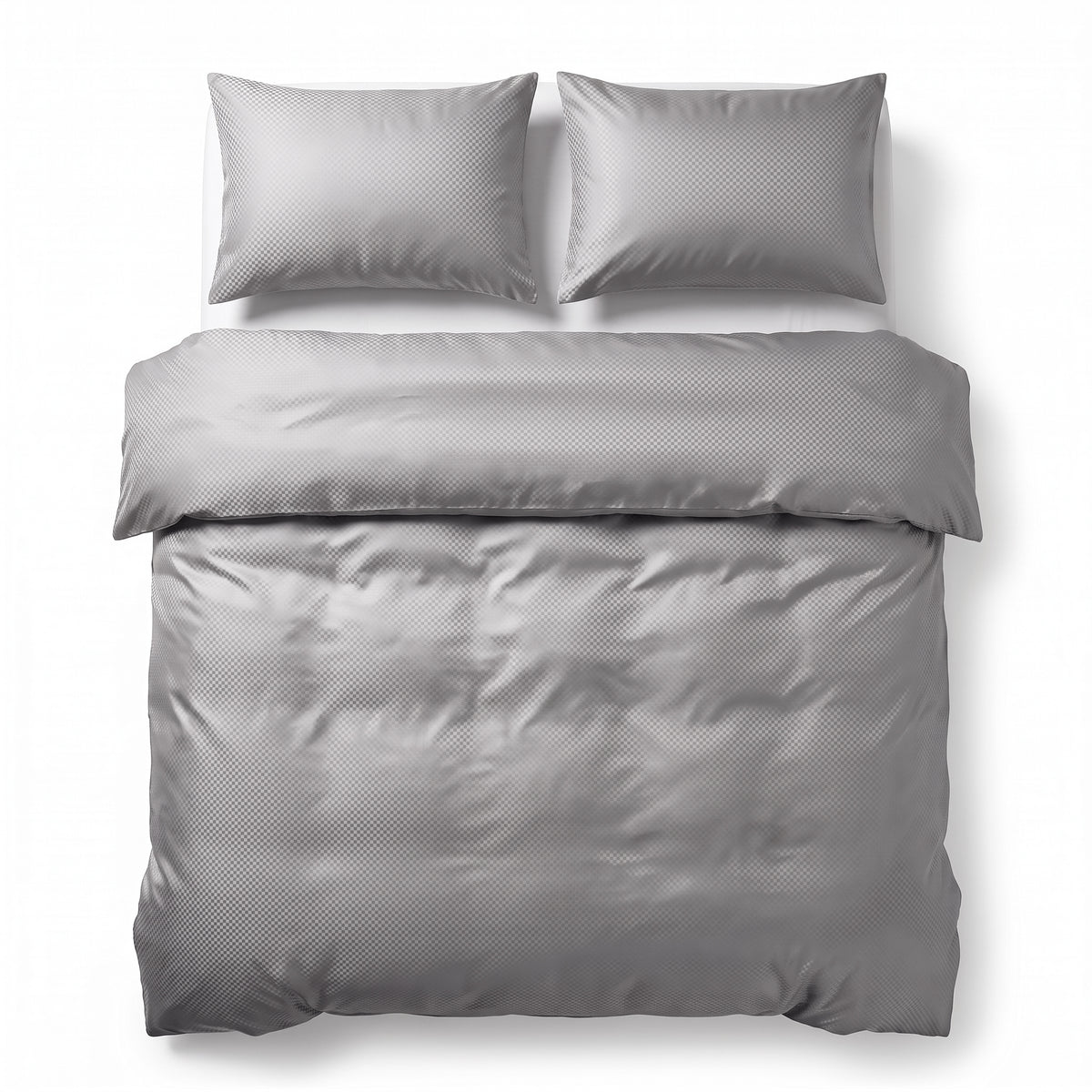 Hotel Dekbedovertrek – Luxe Satijnlook Micropercal – Grijs – Sleeptime