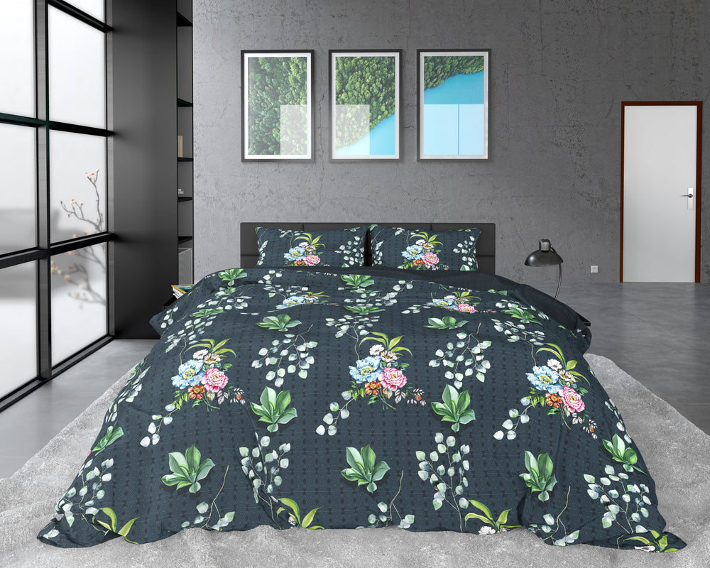 Dreamhouse Nature Leaves Green Dekbedovertrek