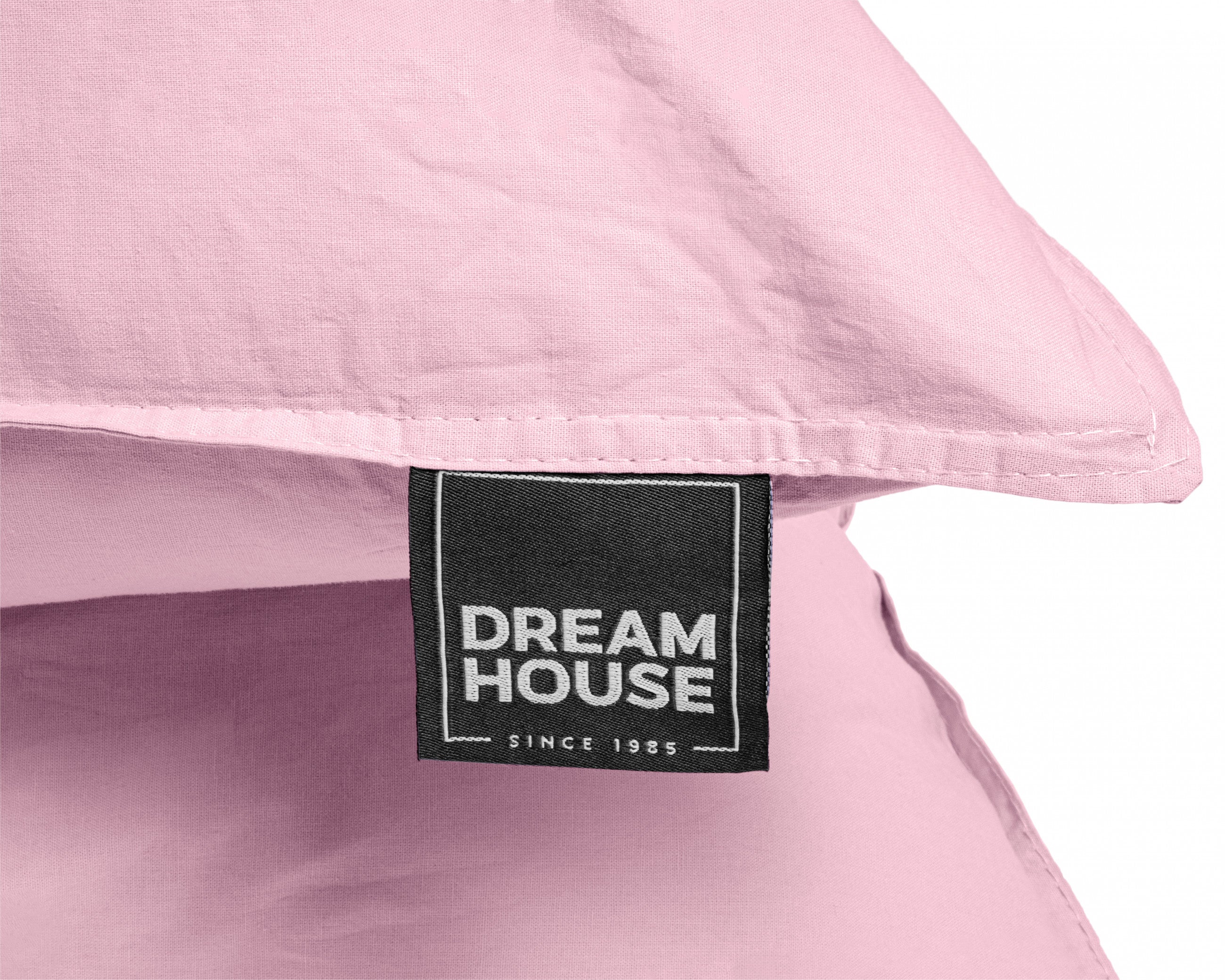 Dreamhouse Stone Washed Roze Dekbedovertrek