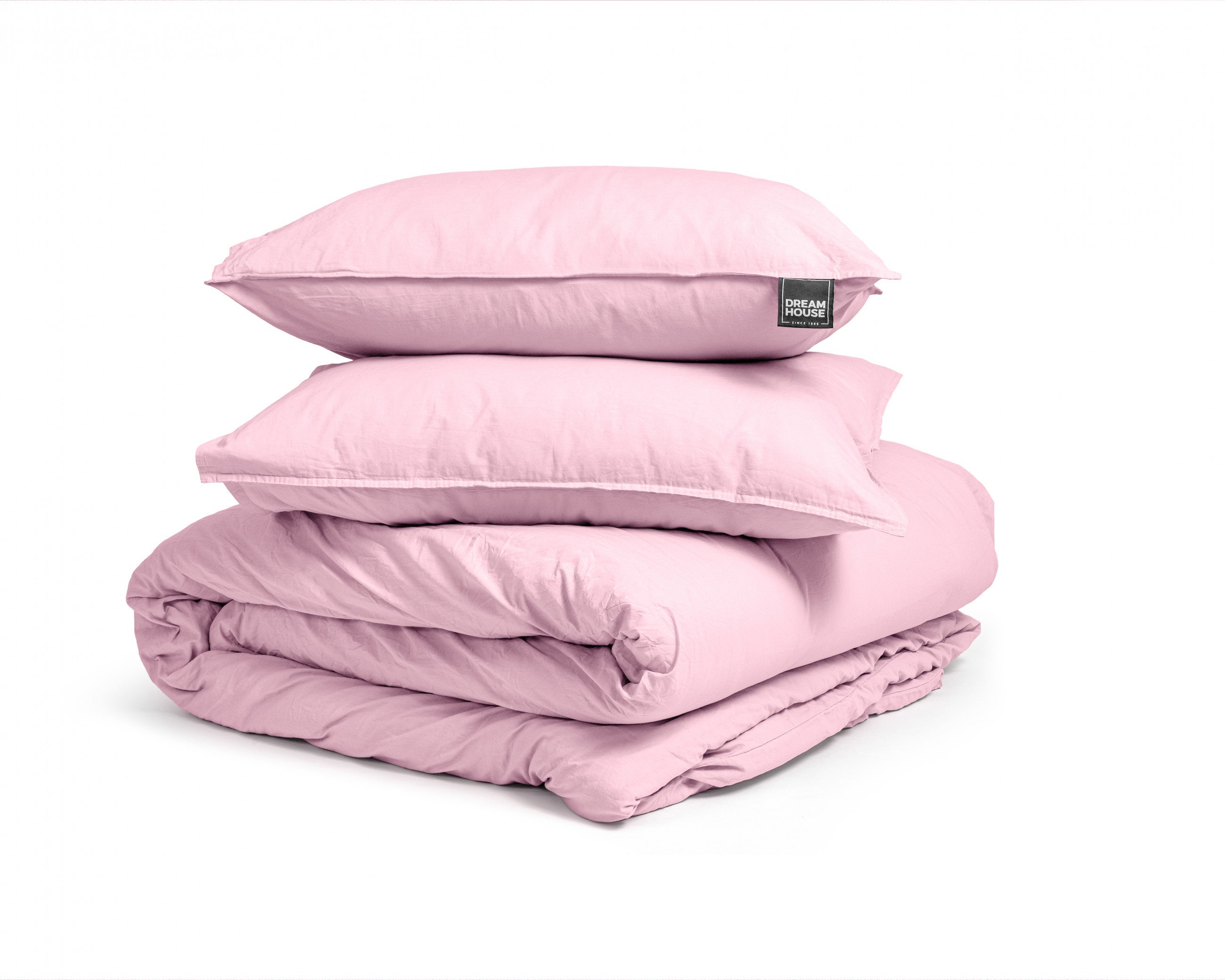 Dreamhouse Stone Washed Roze Dekbedovertrek