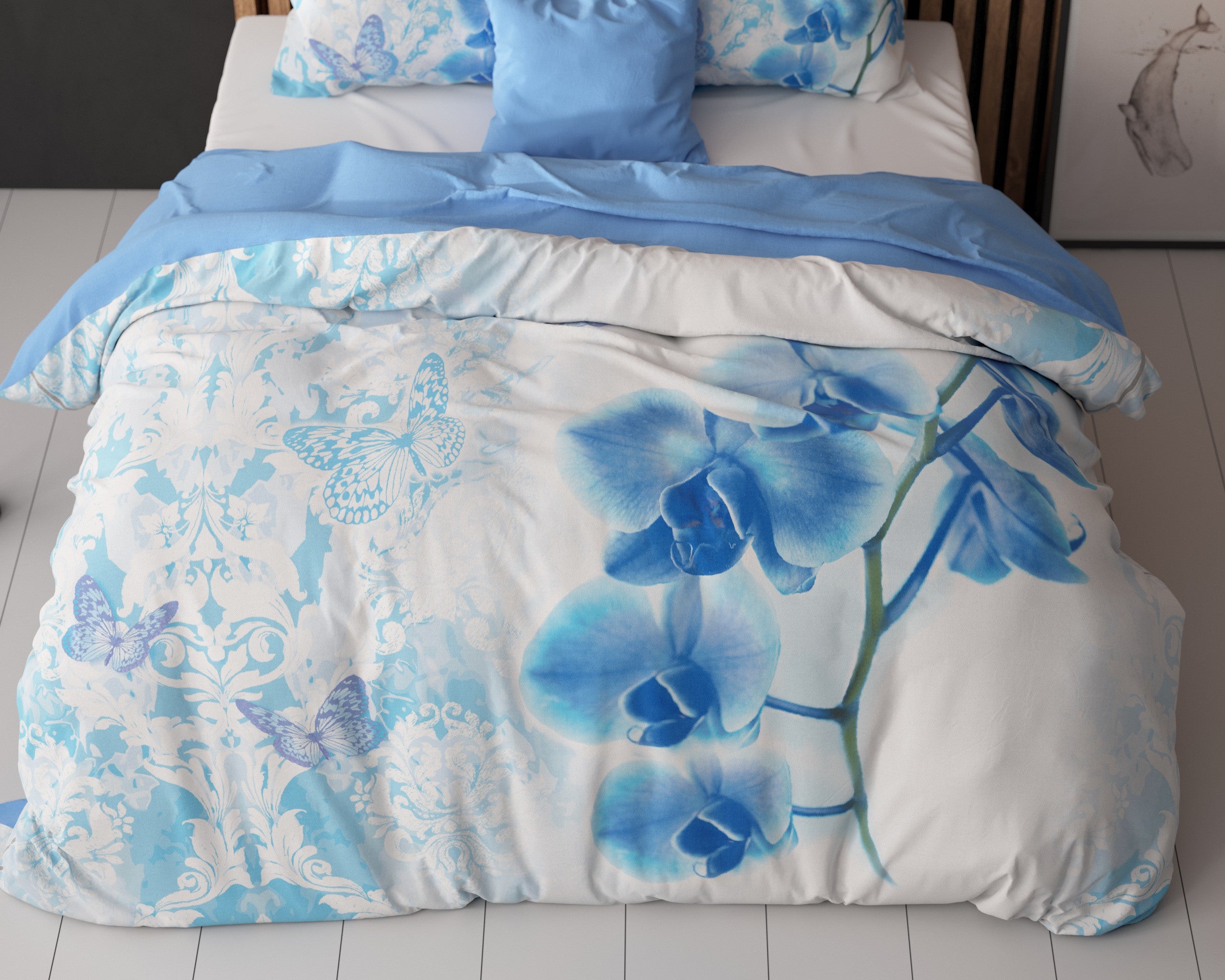 Sleeptime Dream Orchid Turquoise Dekbedovertrek
