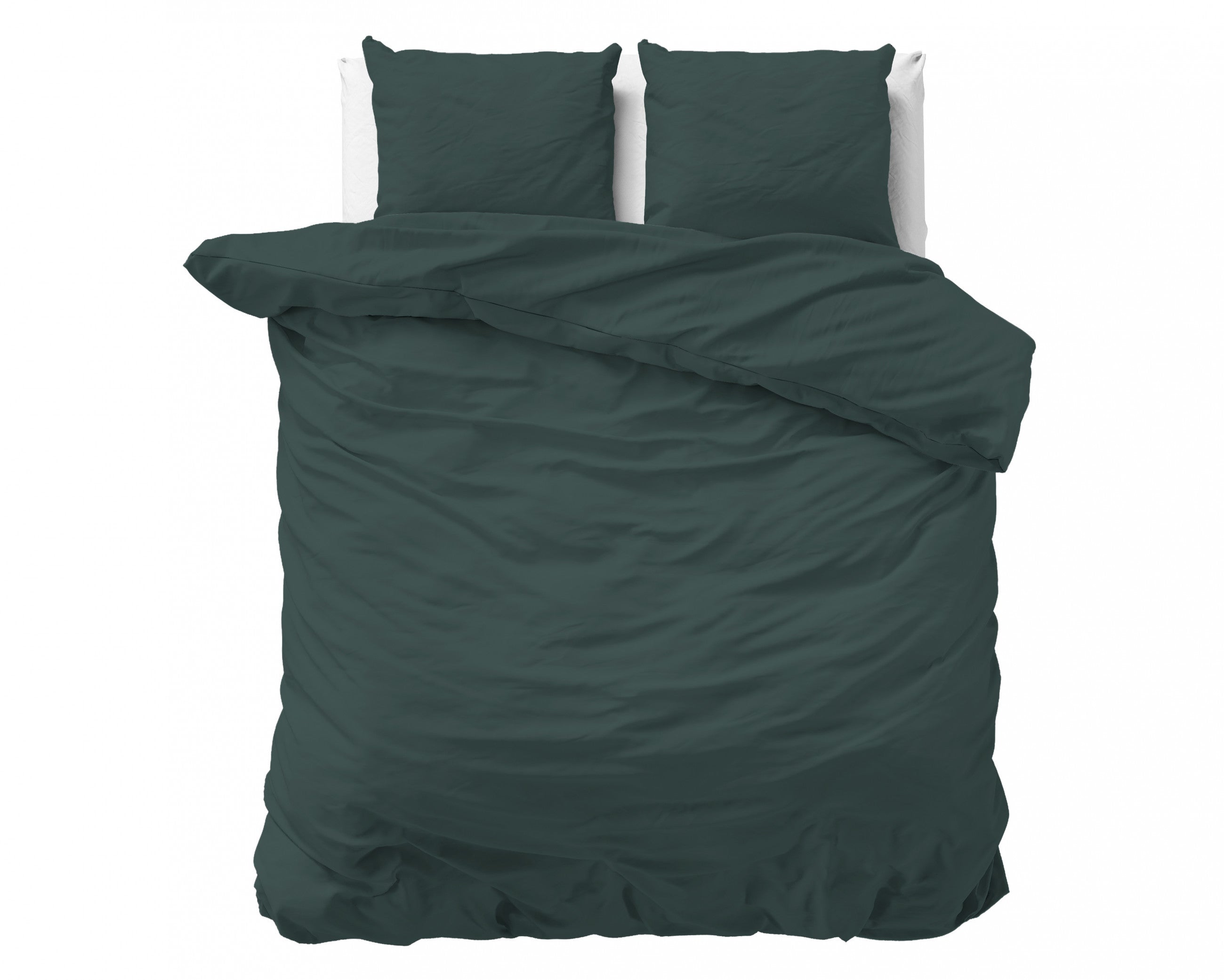 Dreamhouse Stone Washed Groen Dekbedovertrek