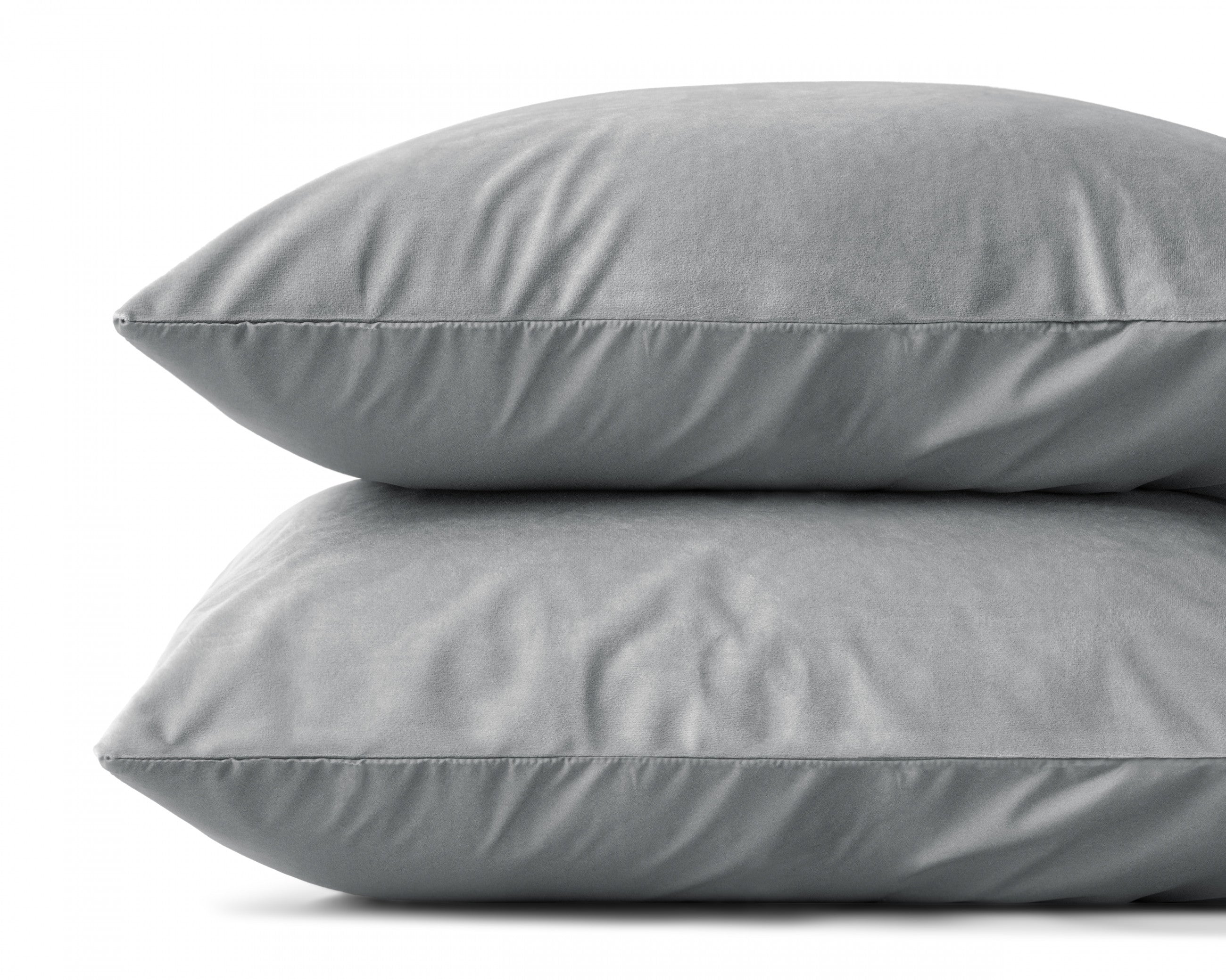 Sleeptime Kussensloop - 2 Stuks - Velvet - Grijs - 60x70