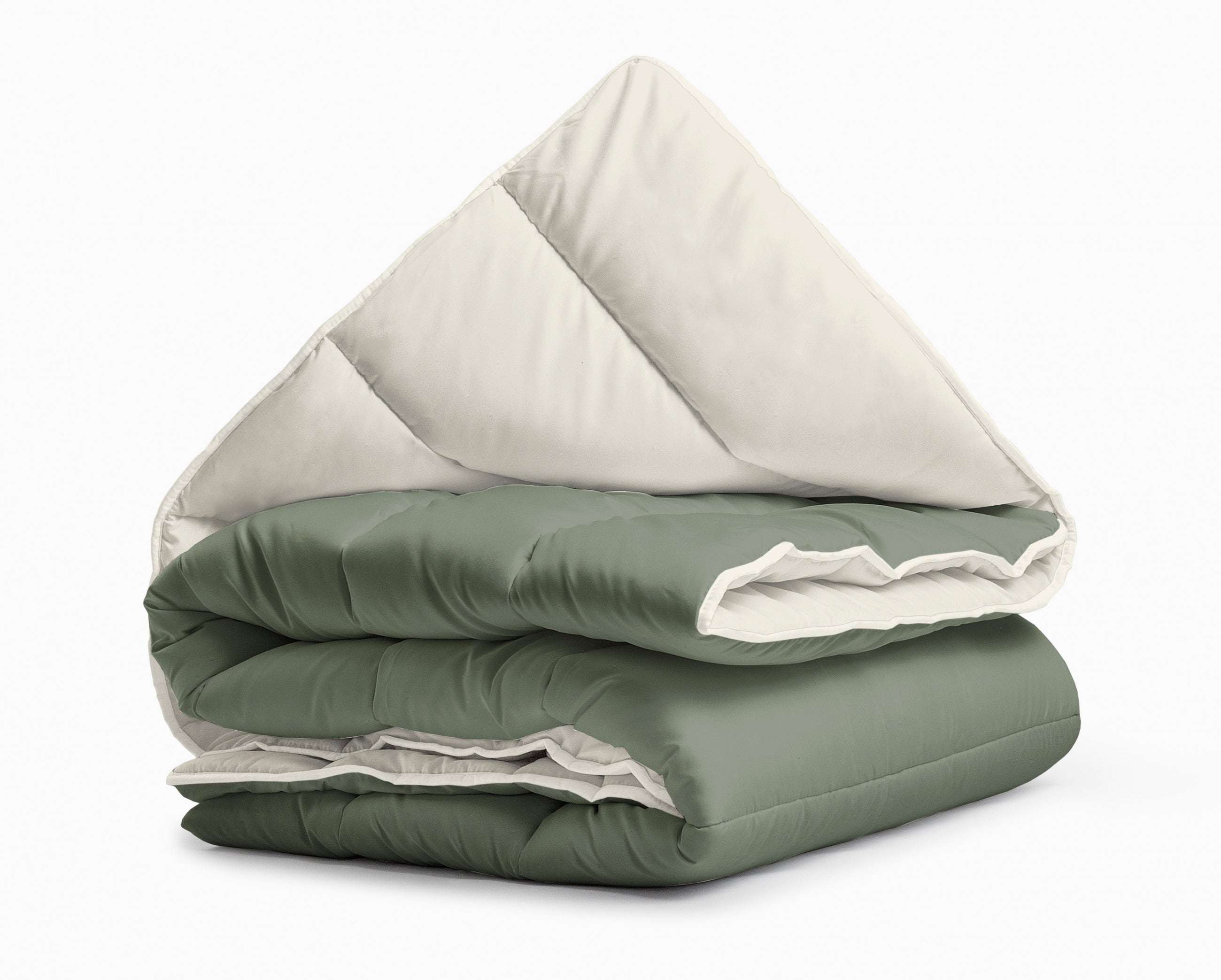 Sleeptime Dekbed en Overtrek in 1 - Creme/Groen
