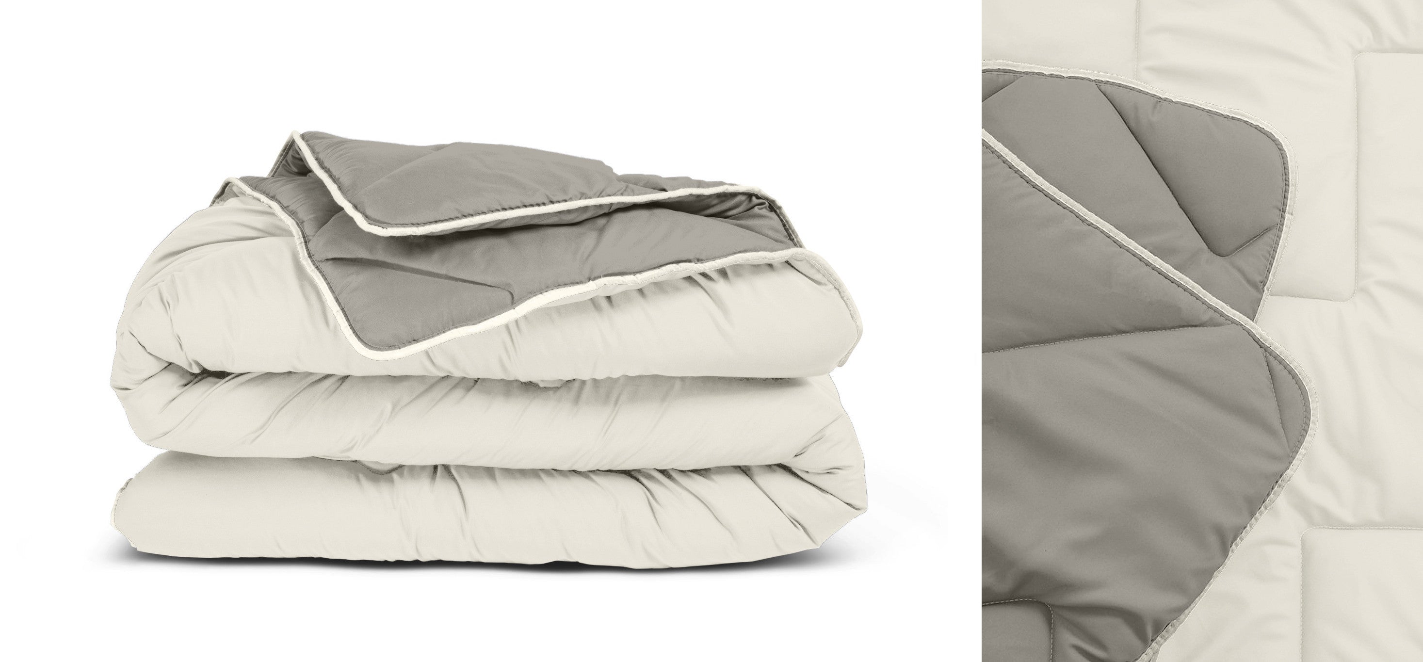 Sleeptime Dekbed en Overtrek in 1 - Creme/Kaki