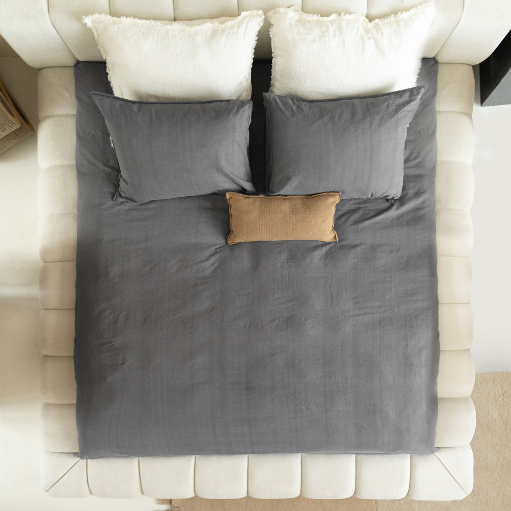 Dreamhouse Denim Stone Washed Antraciet Dekbedovertrek