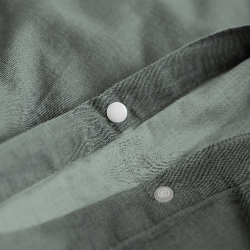 Dreamhouse Denim Stone Washed Groen Dekbedovertrek