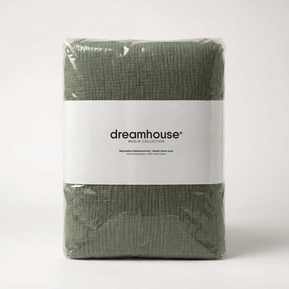 Mousseline dekbedovertrek groen 100% katoen – Dreamhouse – foto 7