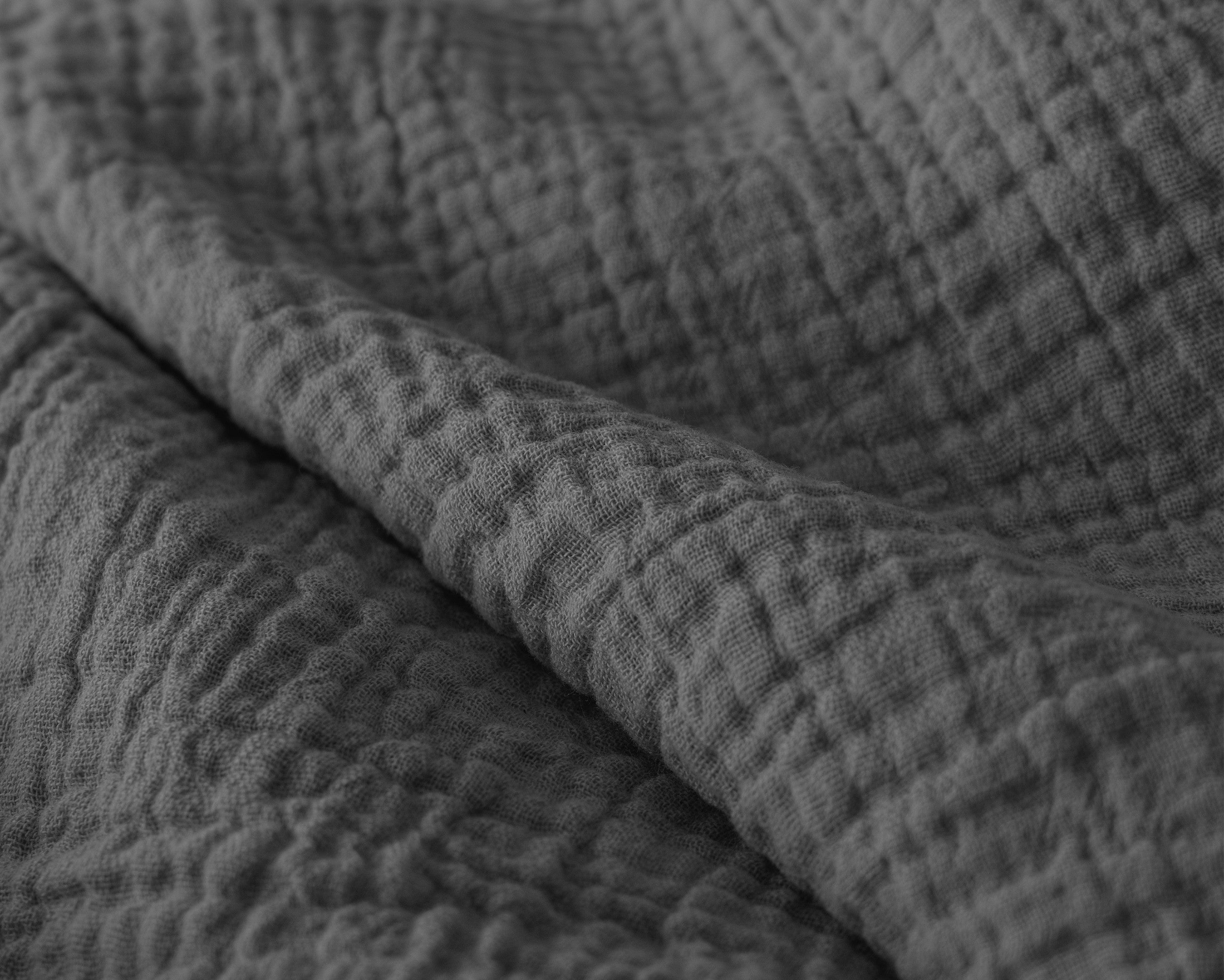 Sleeptime Dekbed en Overtrek in 1 - Mousseline - Antraciet