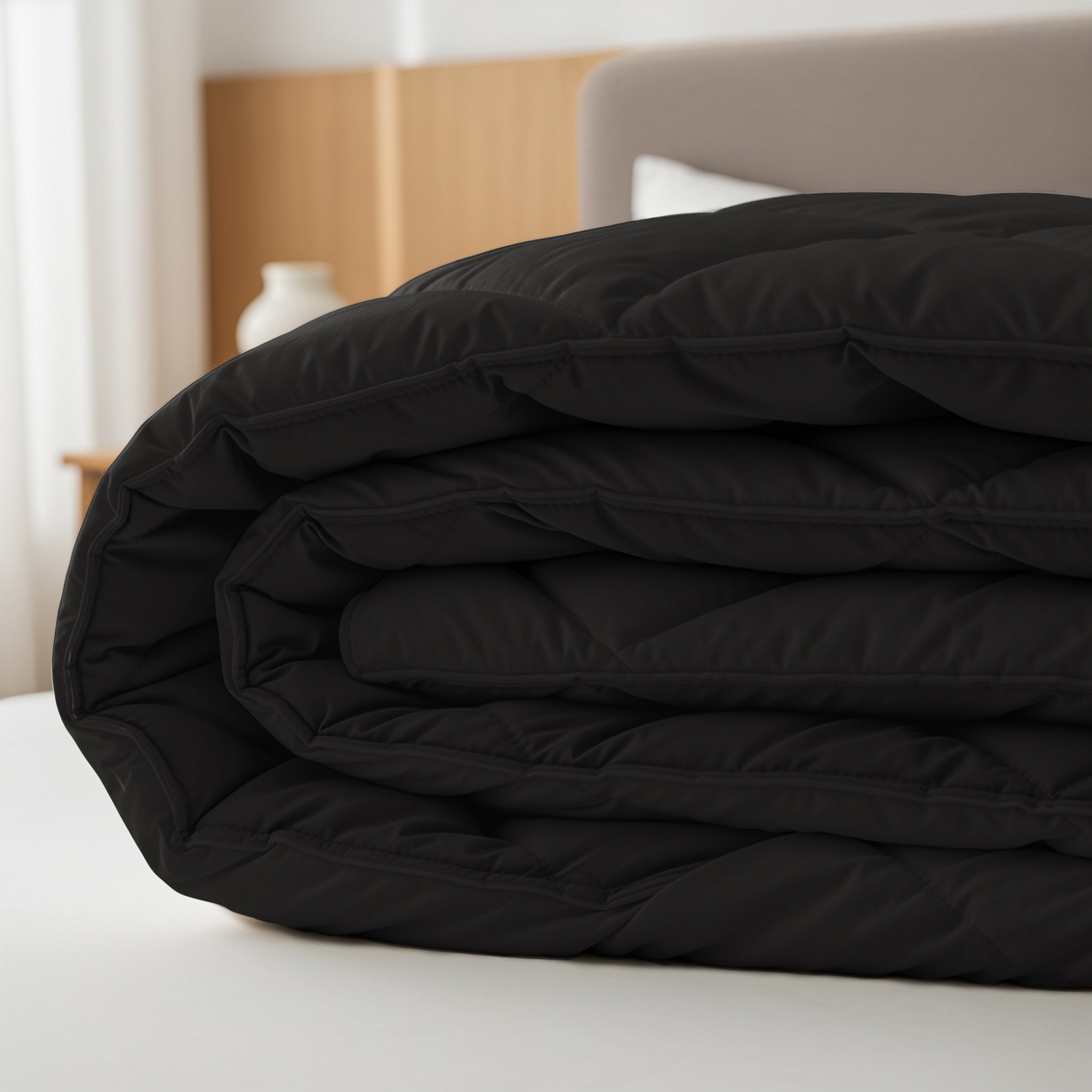 Sleeptime Dekbed en Overtrek in 1 - Diamond - Zwart