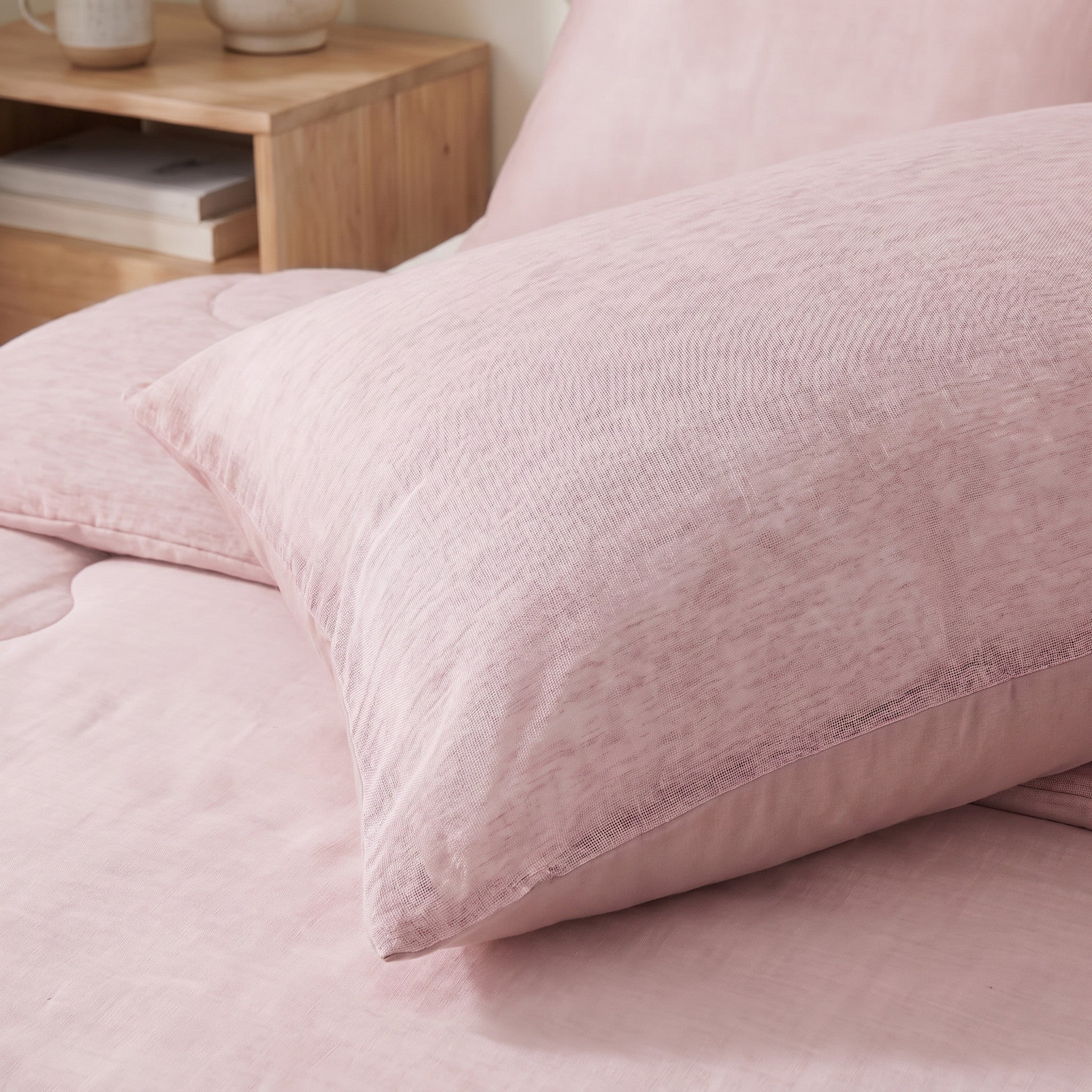 Dreamhouse verkoelend Bluecell dekbed roze detail