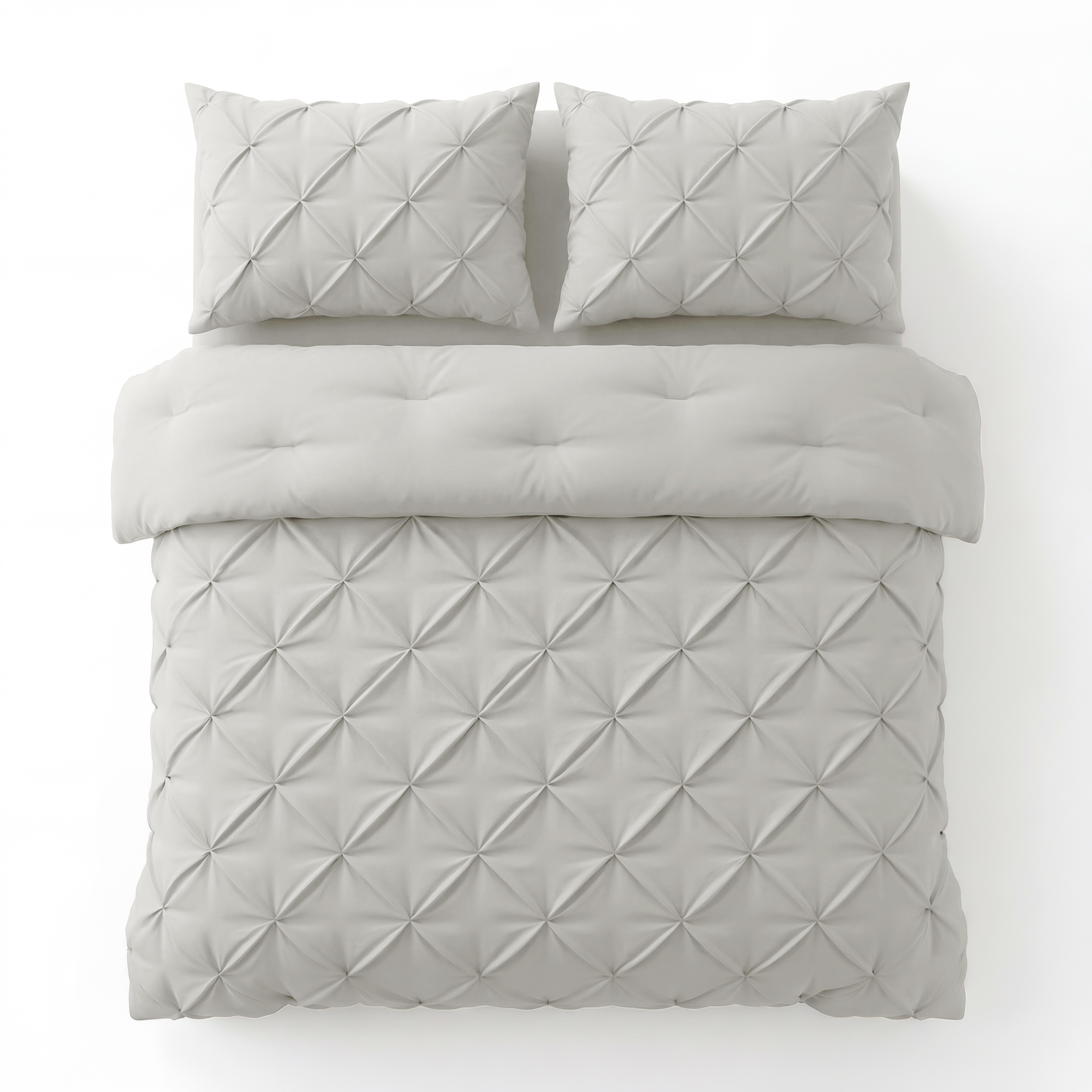 Sleeptime Lazy Pintuck dekbed off white sfeerfoto