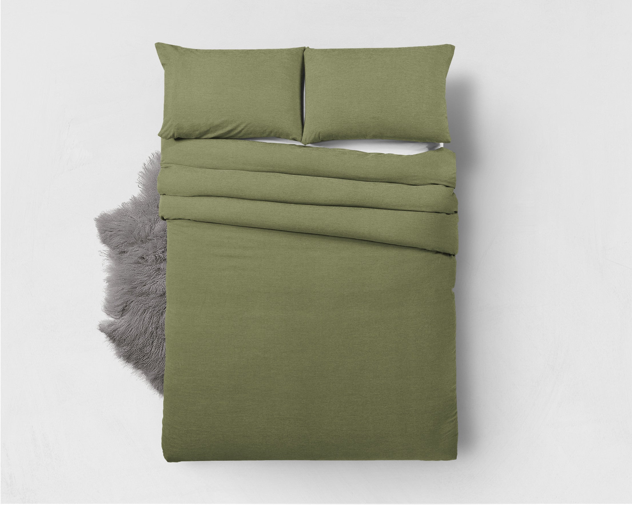 Zensation Bamboo Touch Groen Dekbedovertrek