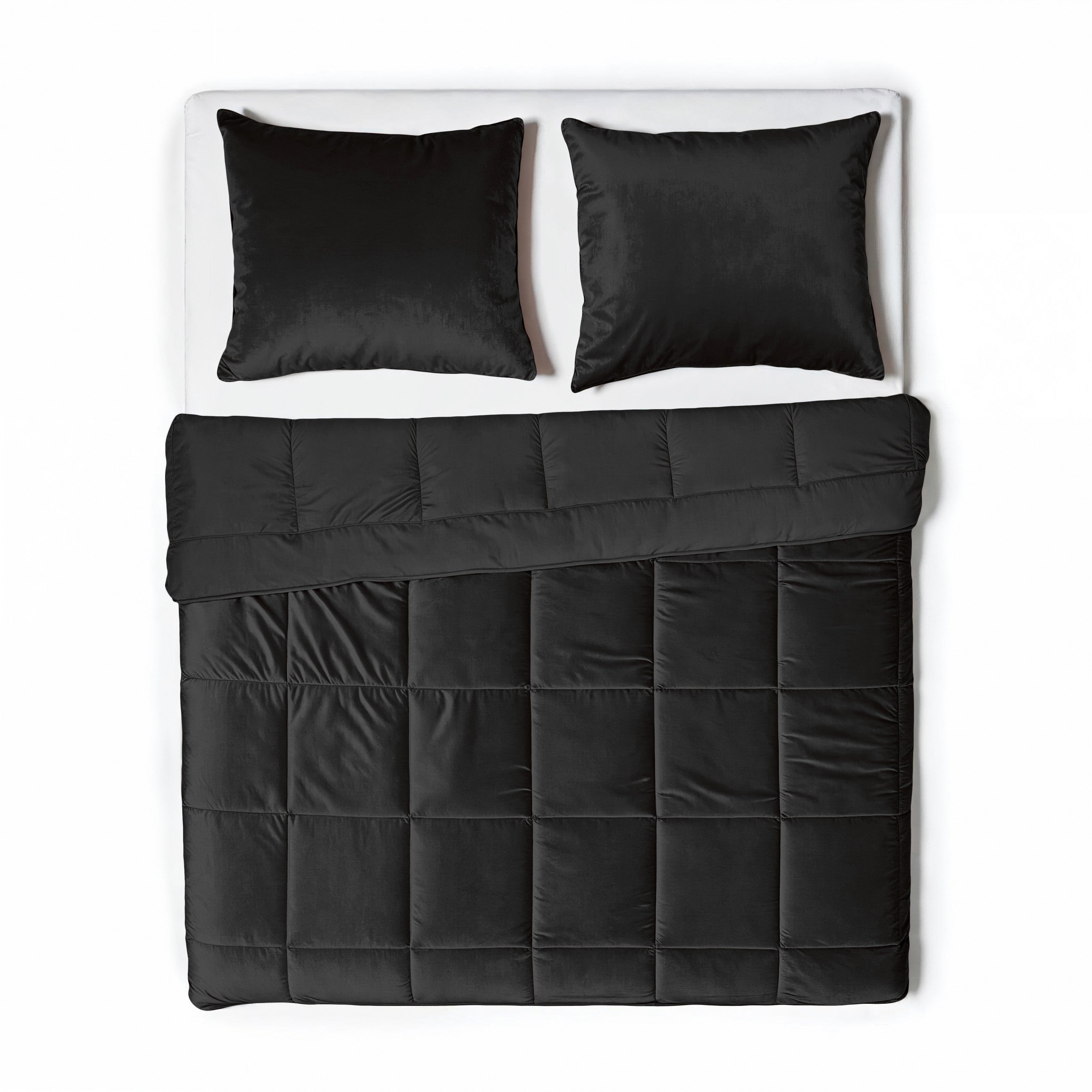 Sleeptime Dekbed en Overtrek in 1 - Velvet - Zwart
