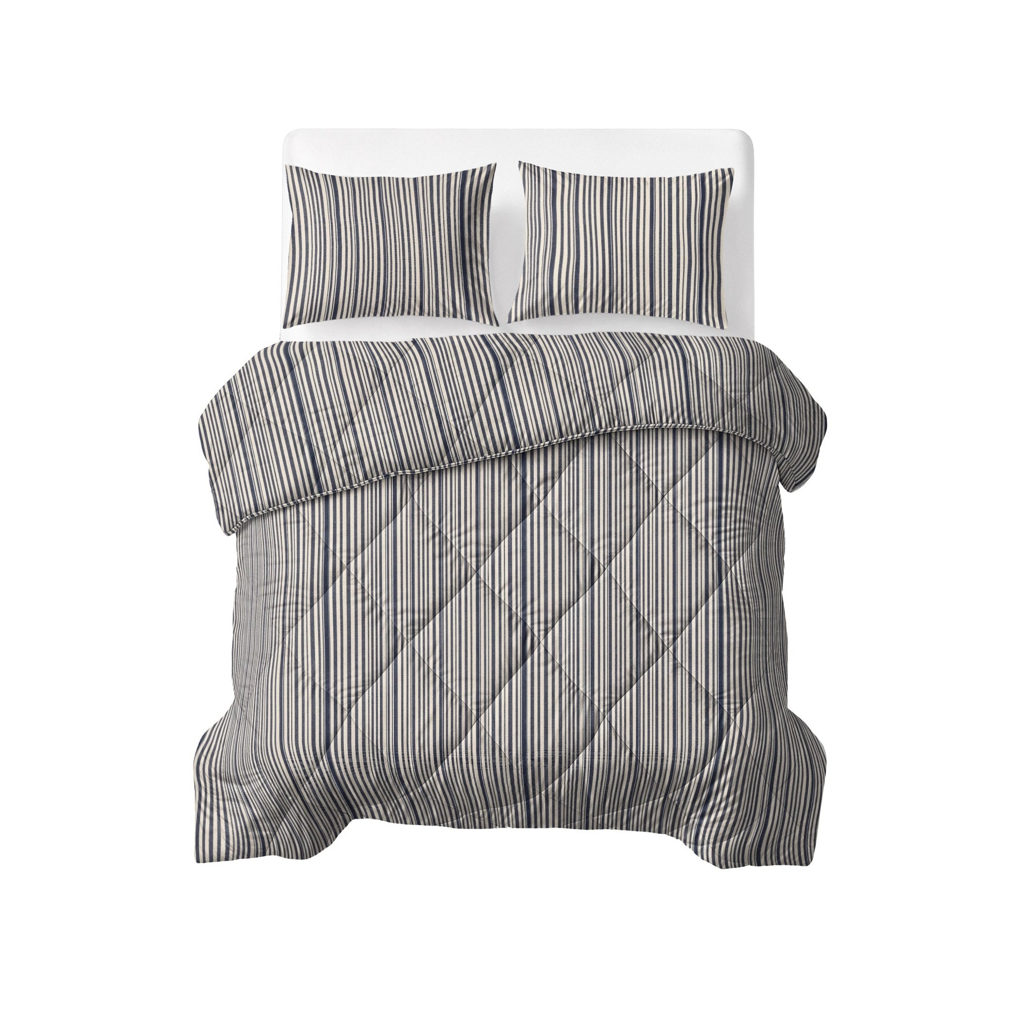 Dekbed en Overtrek in 1 – Katoen - Stripy – Sleeptime - Dromen & Wonen